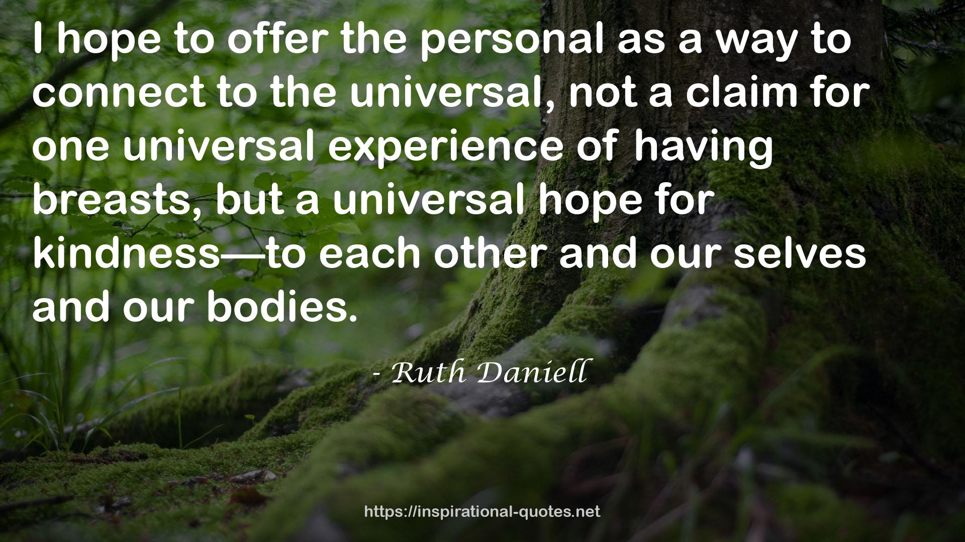 Ruth Daniell QUOTES