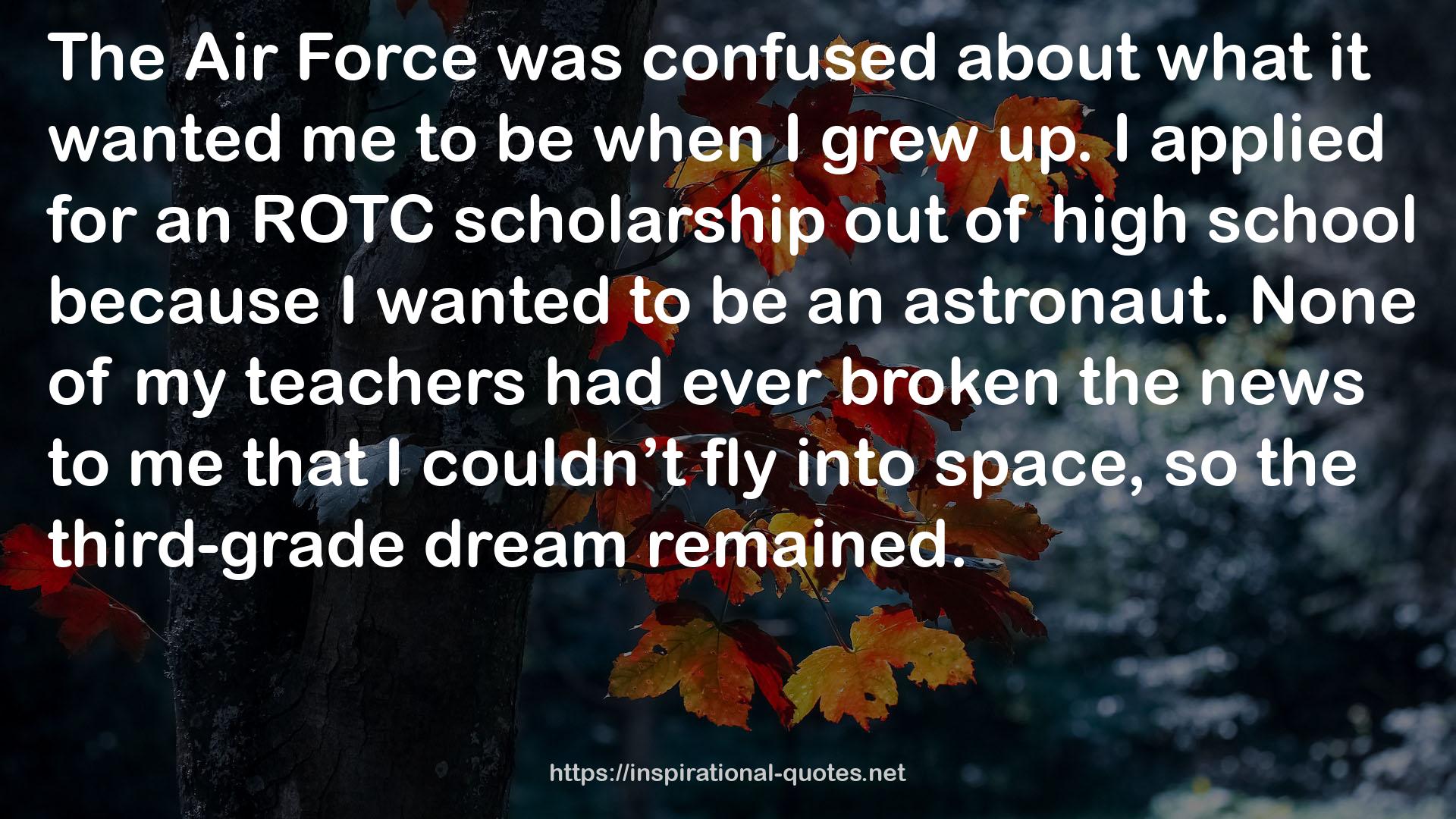 the third-grade dream  QUOTES