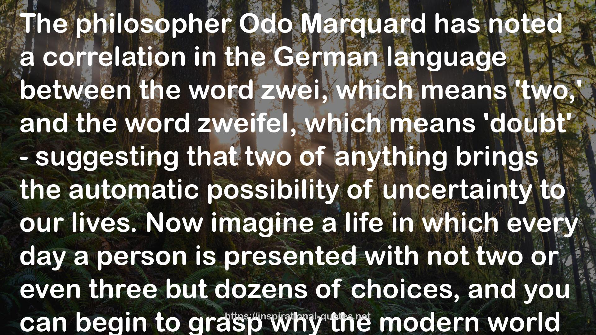 Odo Marquard  QUOTES