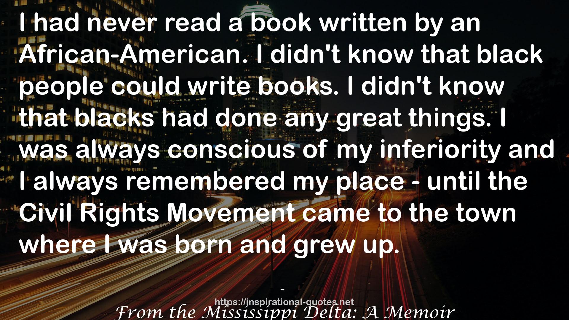 From the Mississippi Delta: A Memoir QUOTES