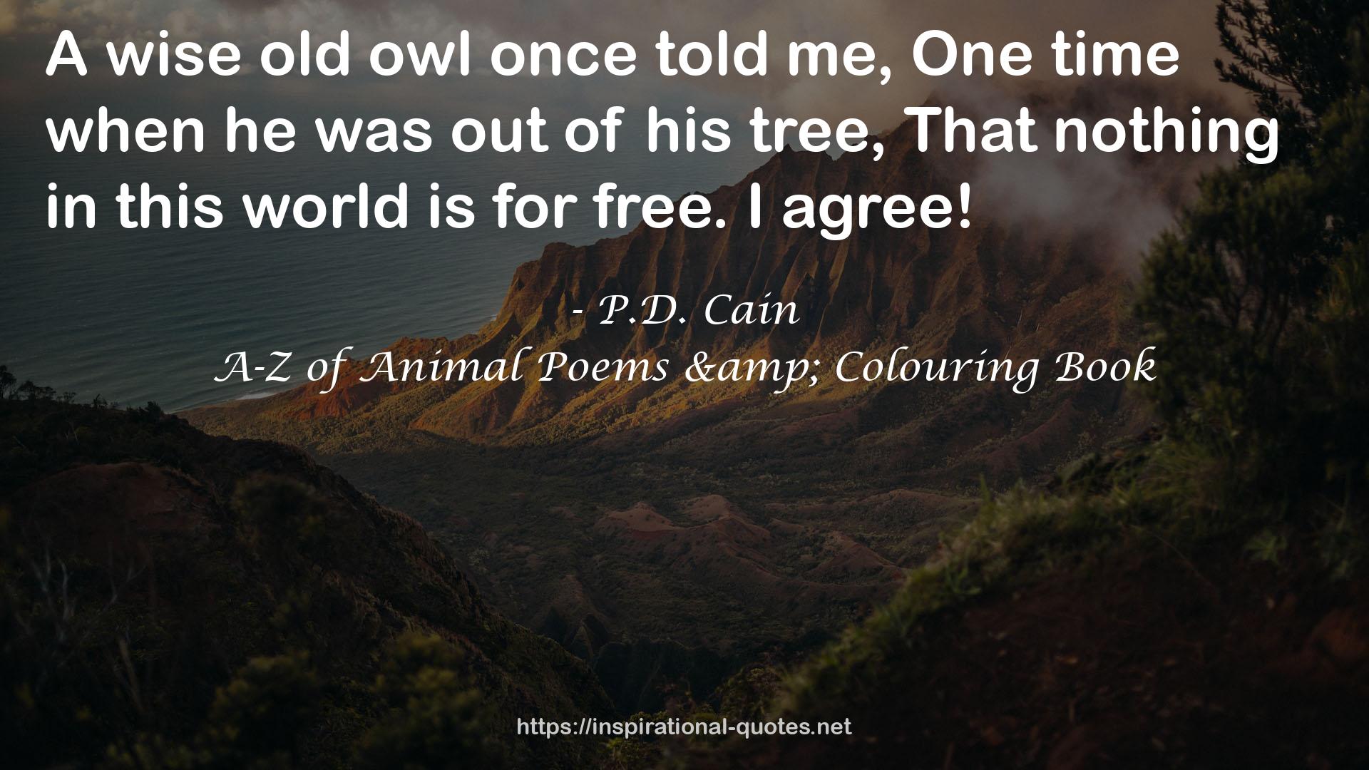 A-Z of Animal Poems & Colouring Book QUOTES
