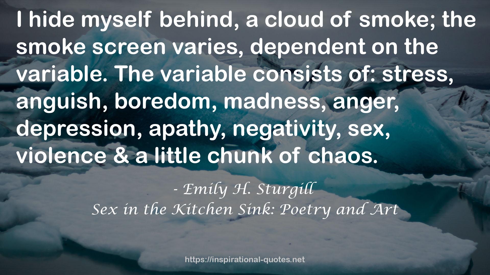 Sex in the Kitchen Sink: Poetry and Art QUOTES
