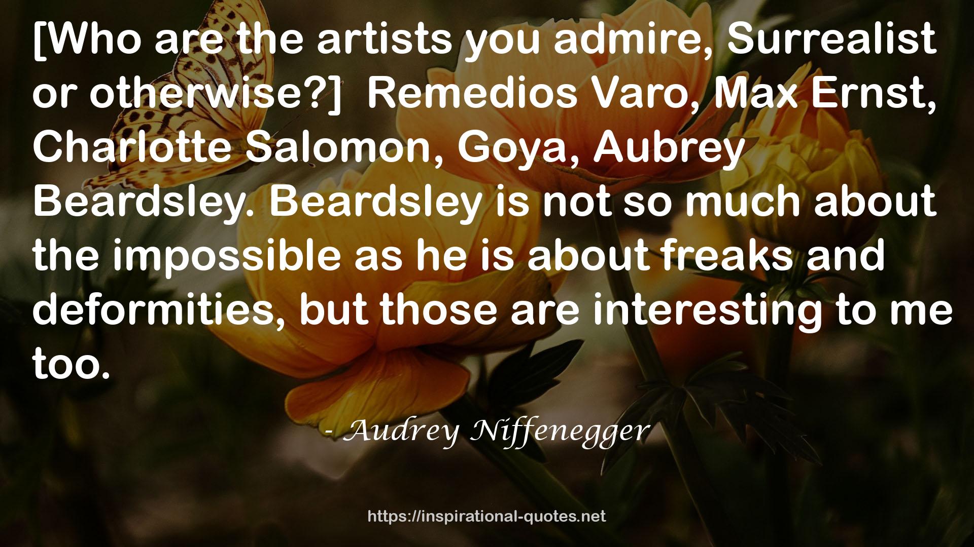 Beardsley  QUOTES