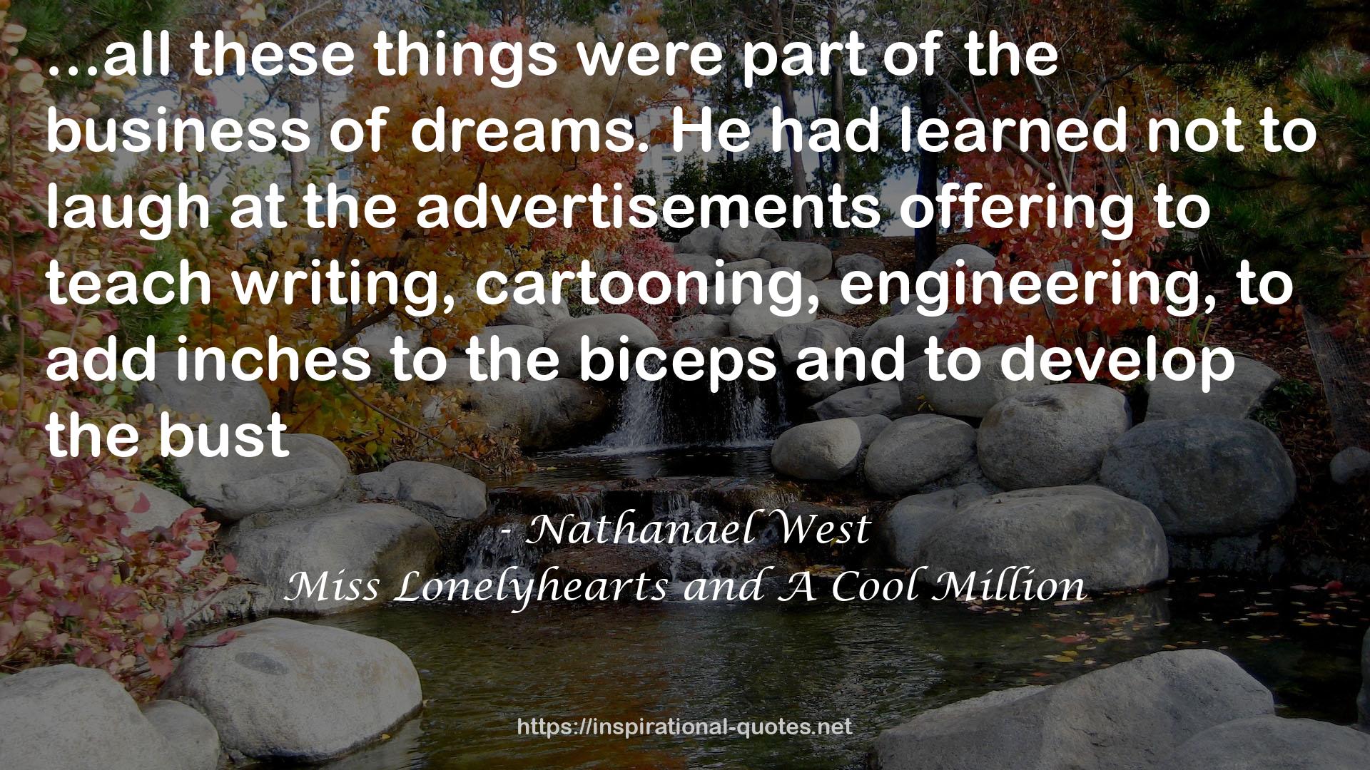 Miss Lonelyhearts and A Cool Million QUOTES