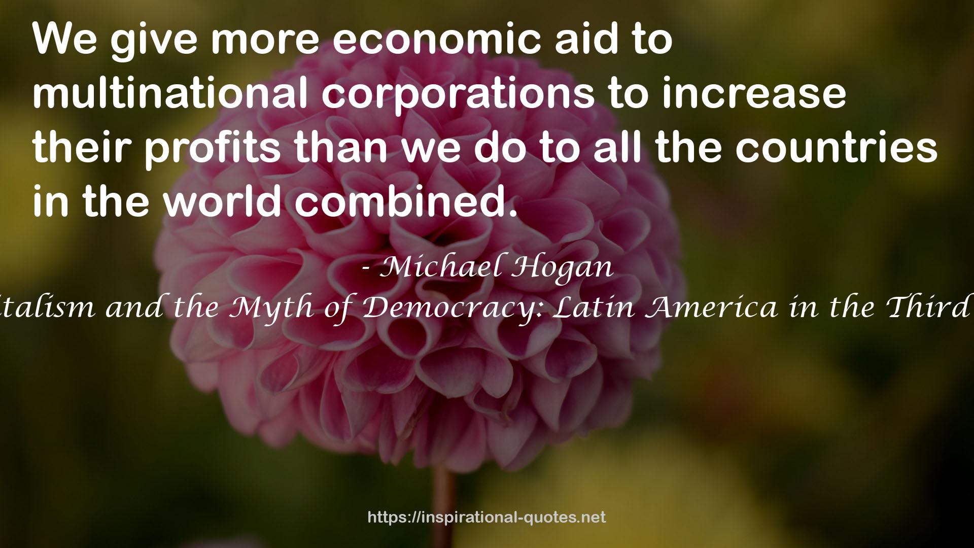 more economic aid  QUOTES