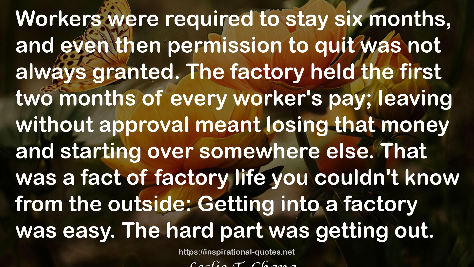 factory life  QUOTES