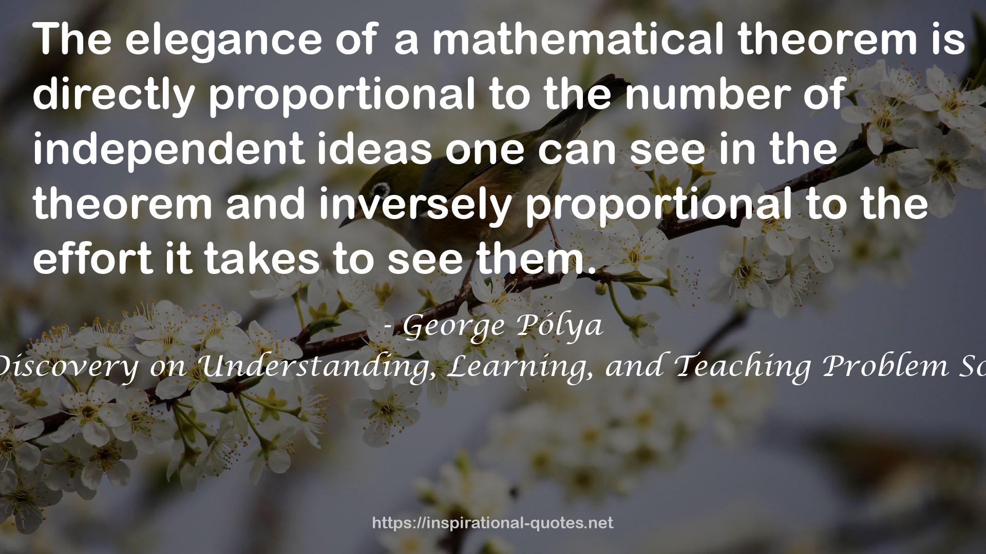 a mathematical theorem  QUOTES