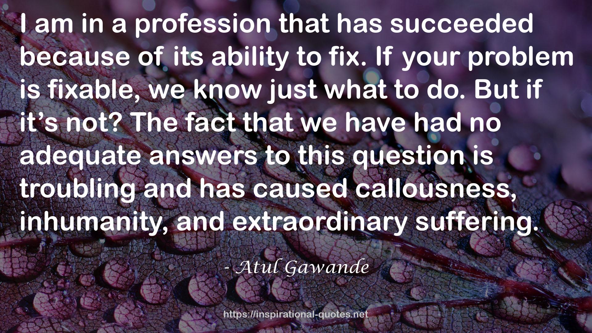 Atul Gawande QUOTES