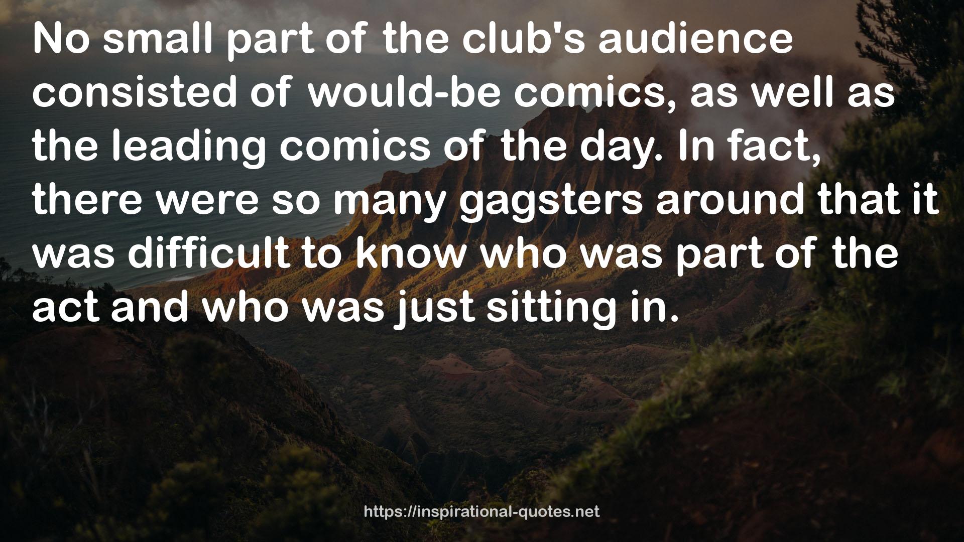 the leading comics  QUOTES