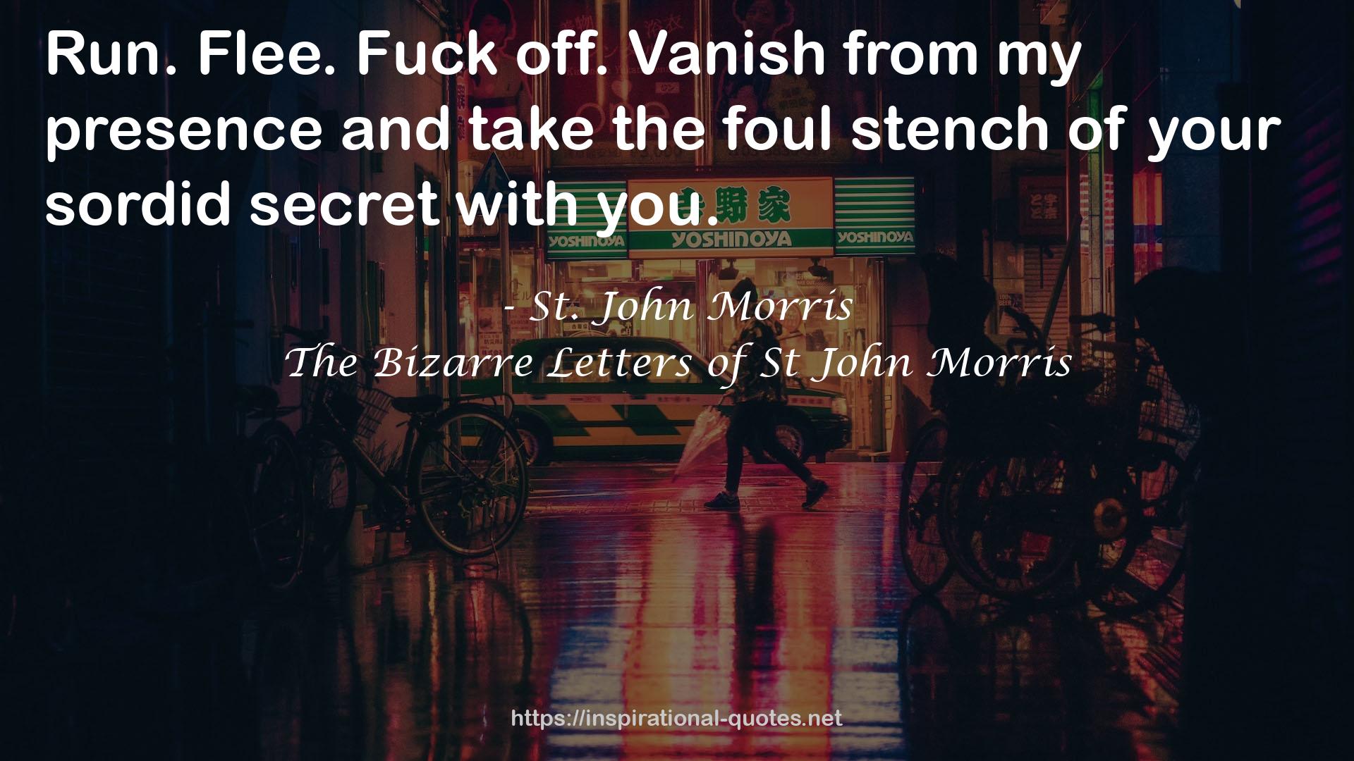 St. John Morris QUOTES