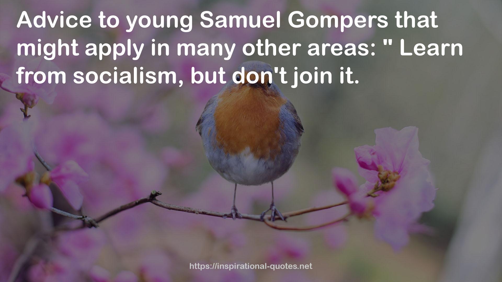 Gompers  QUOTES