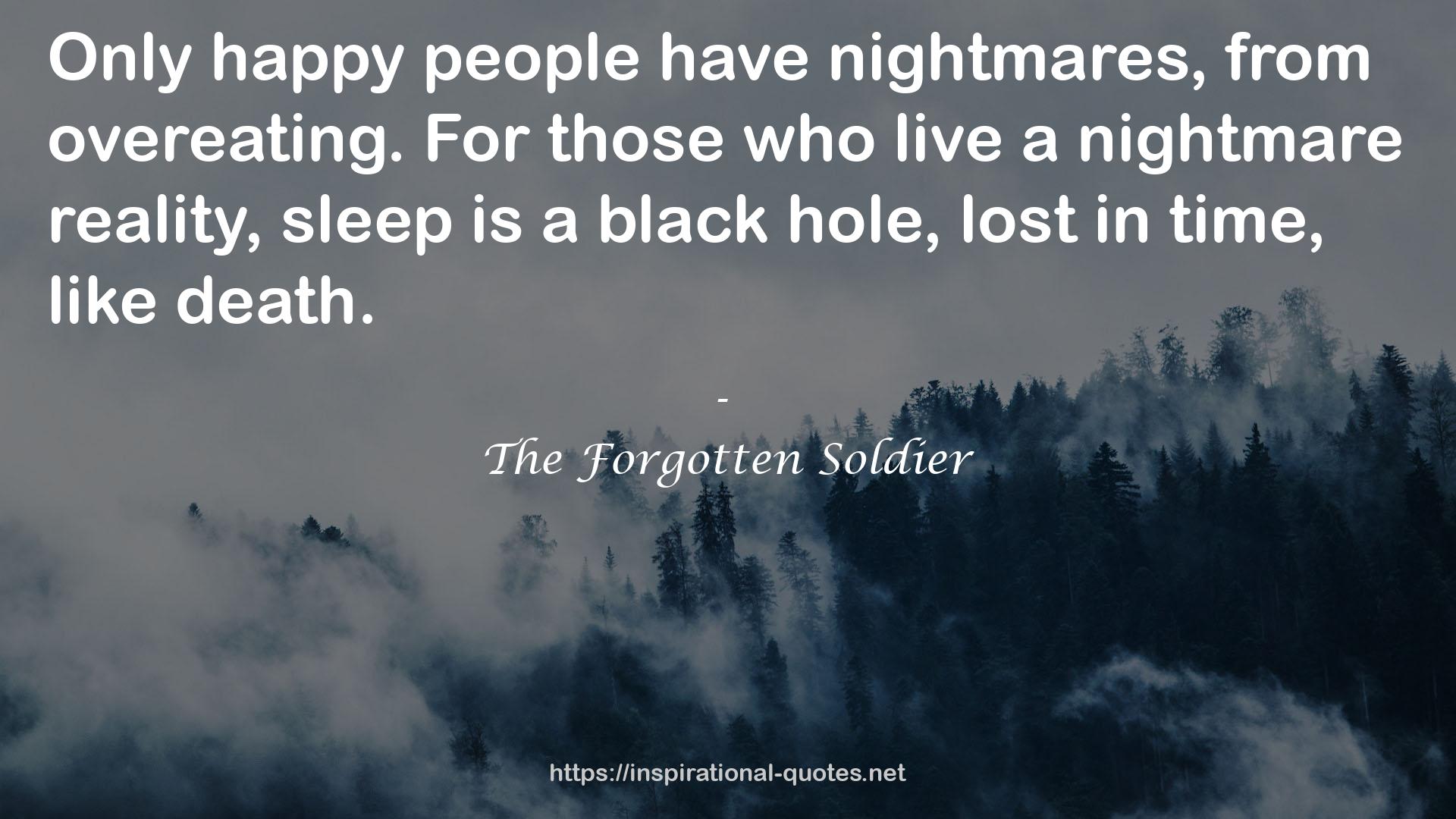 The Forgotten Soldier QUOTES