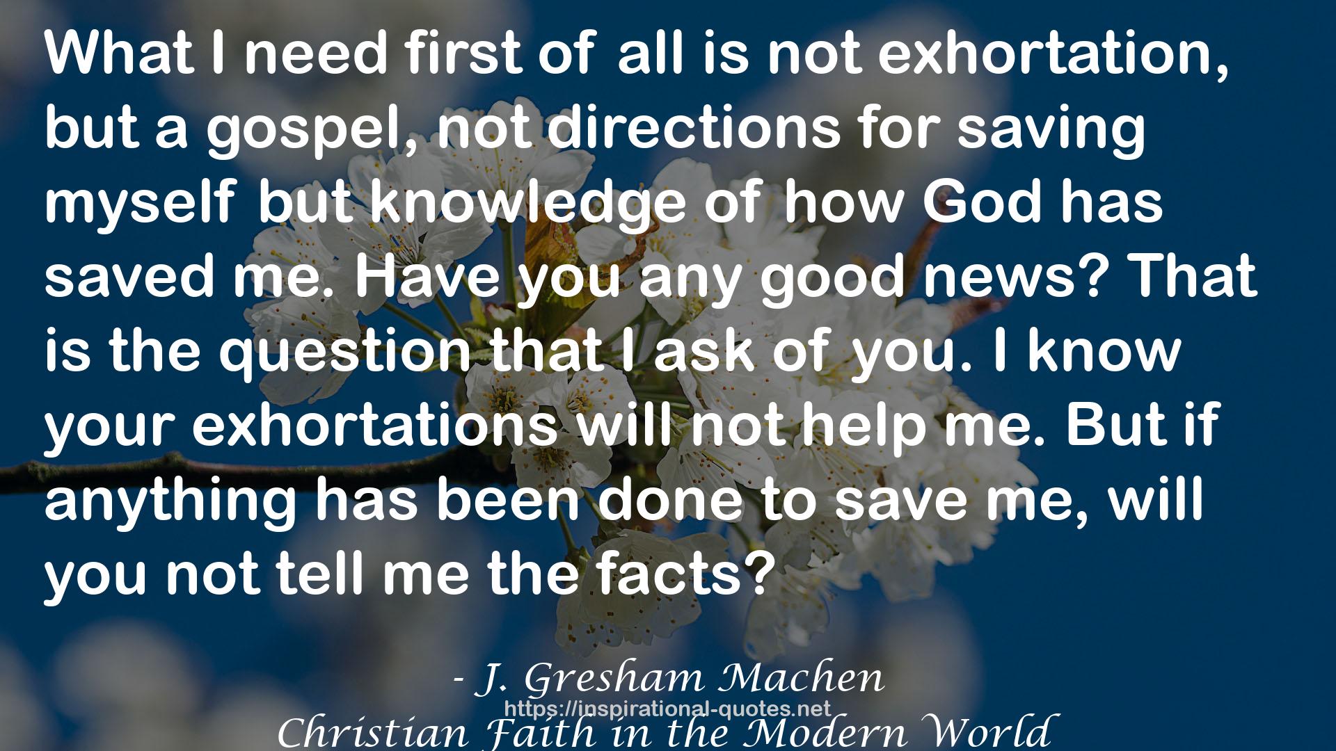 Christian Faith in the Modern World QUOTES