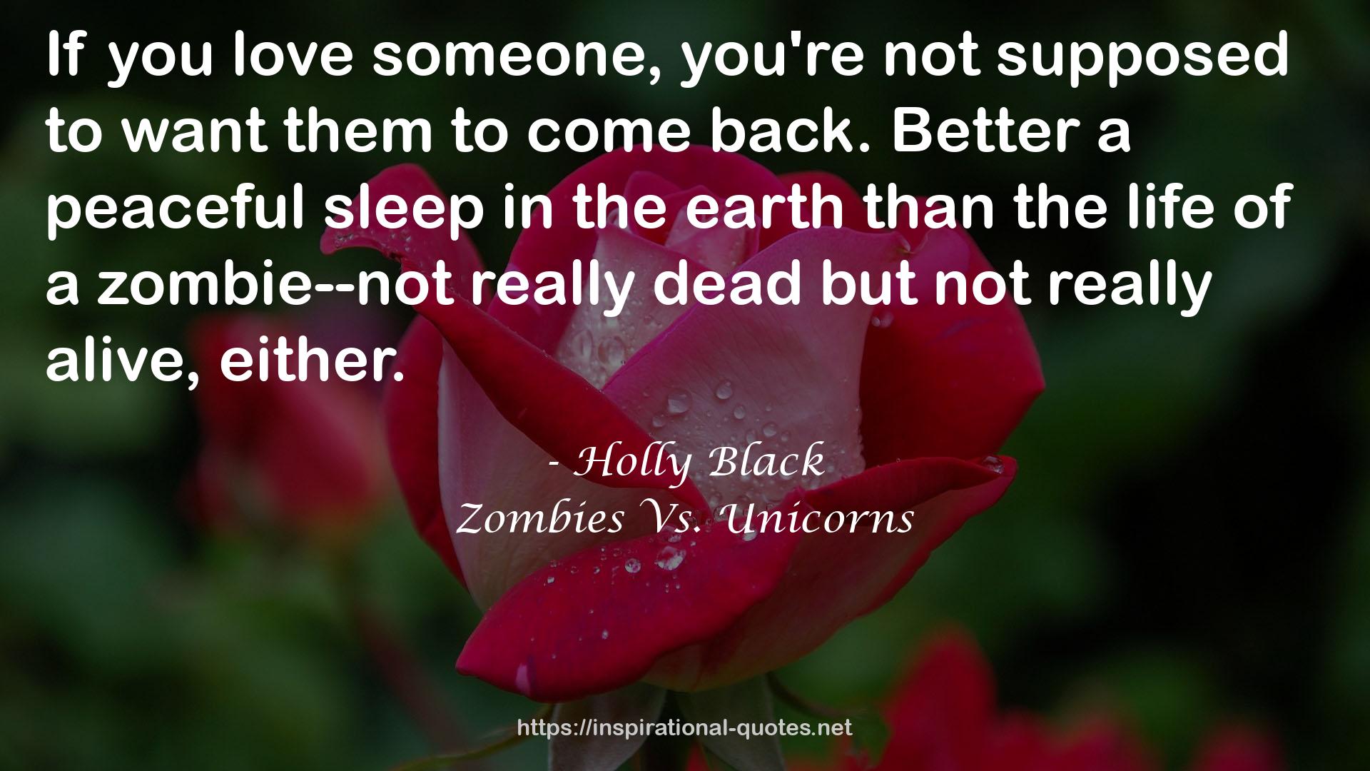 Zombies Vs. Unicorns QUOTES