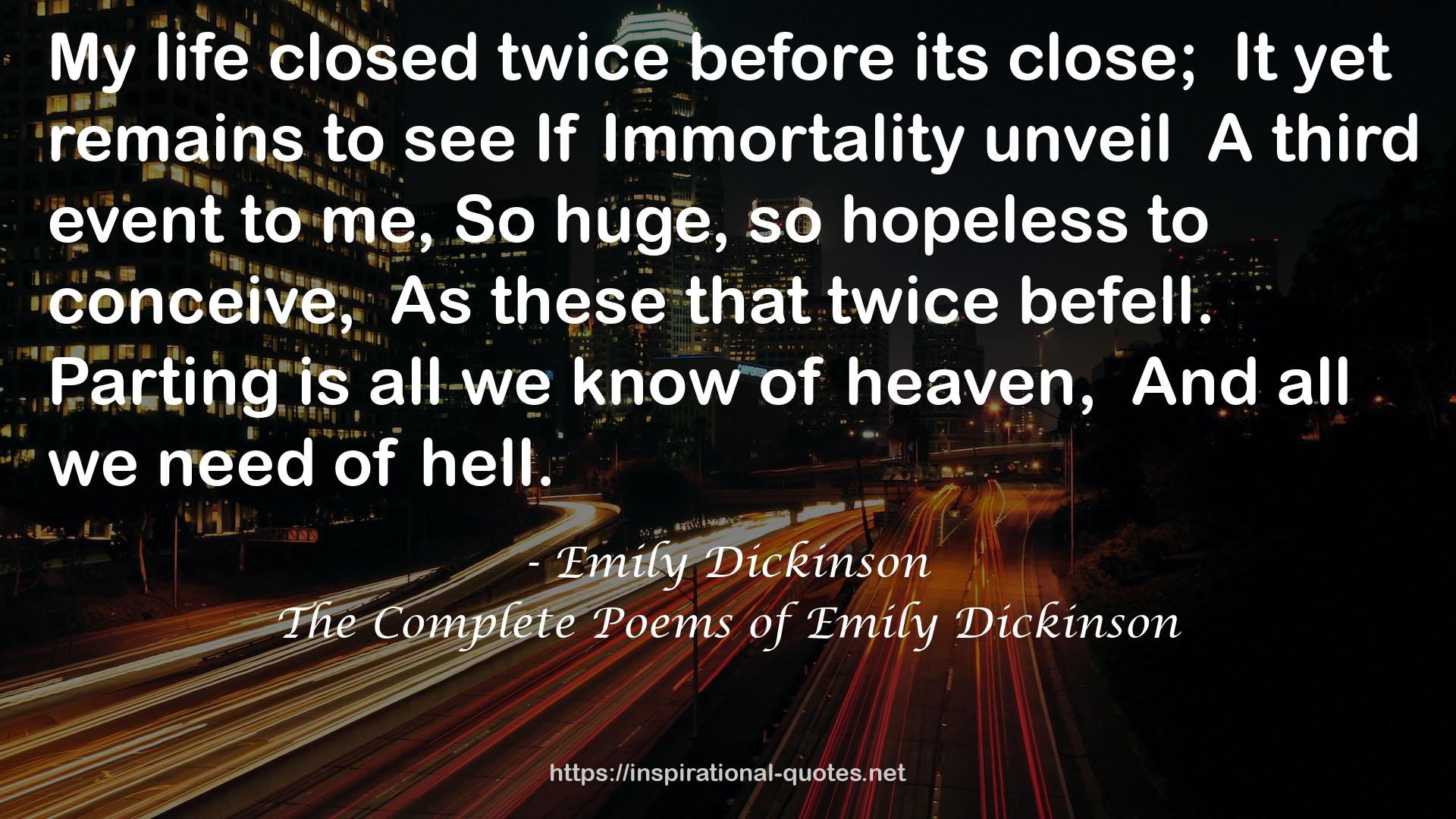 Emily Dickinson QUOTES