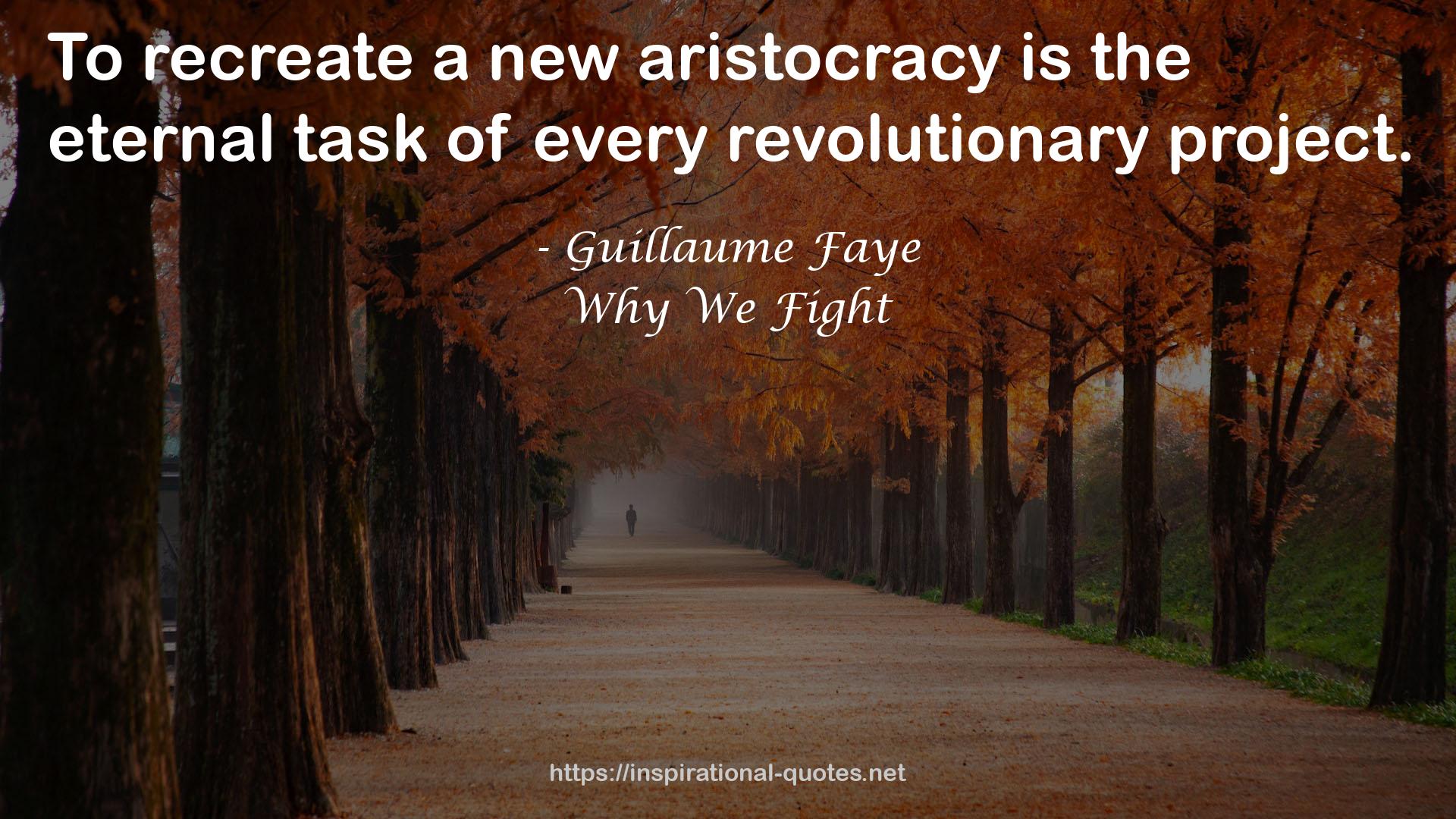 a new aristocracy  QUOTES