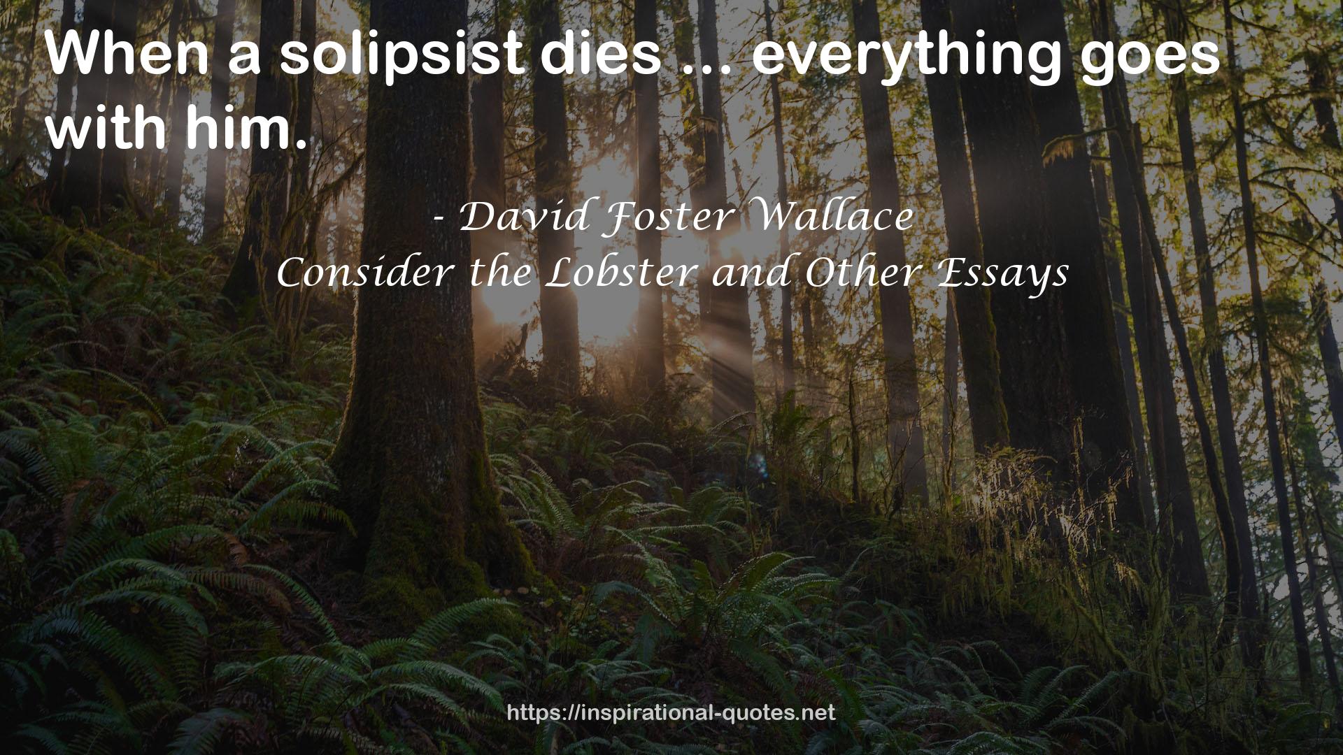 Consider the Lobster and Other Essays QUOTES