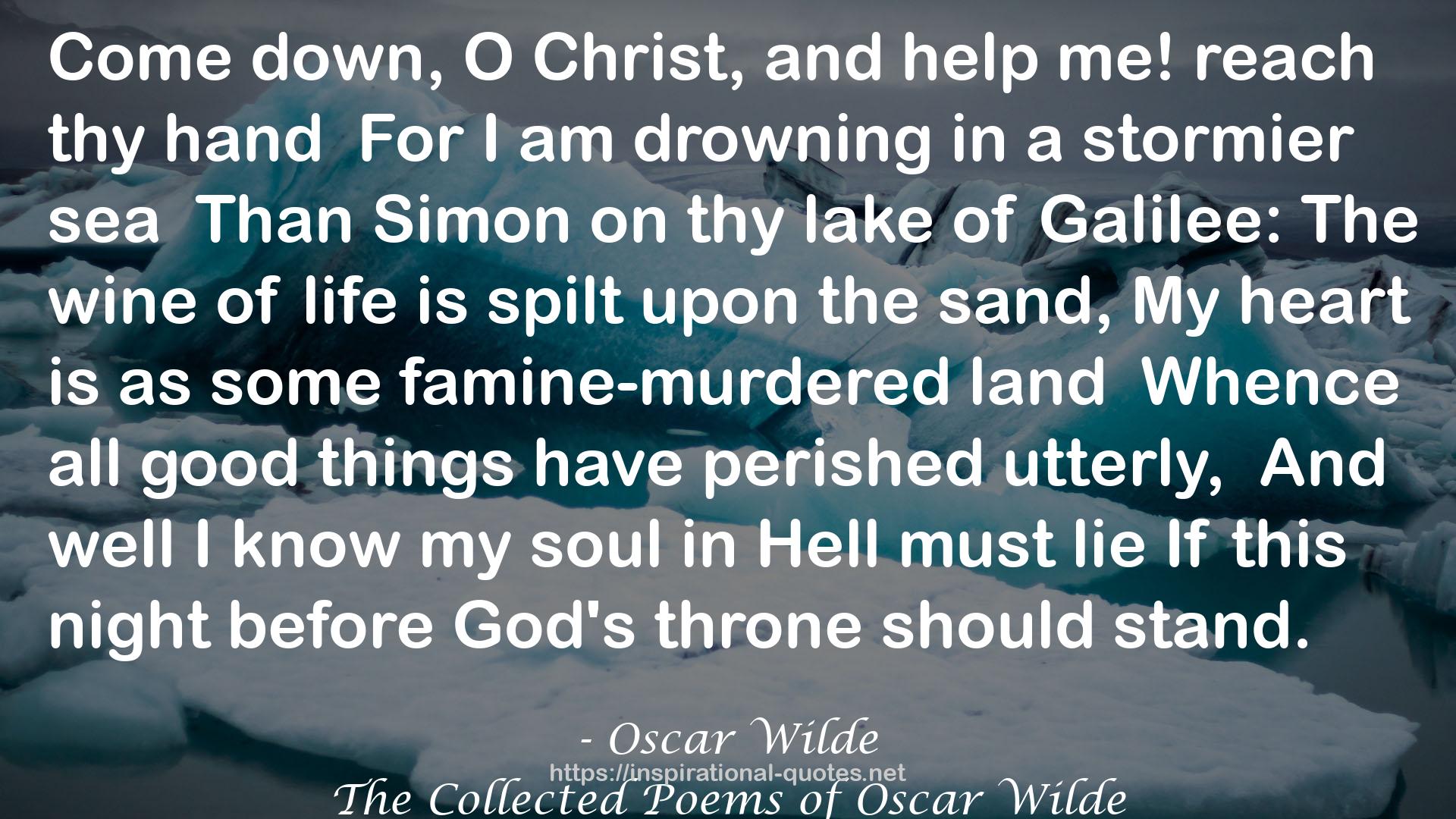 The Collected Poems of Oscar Wilde QUOTES