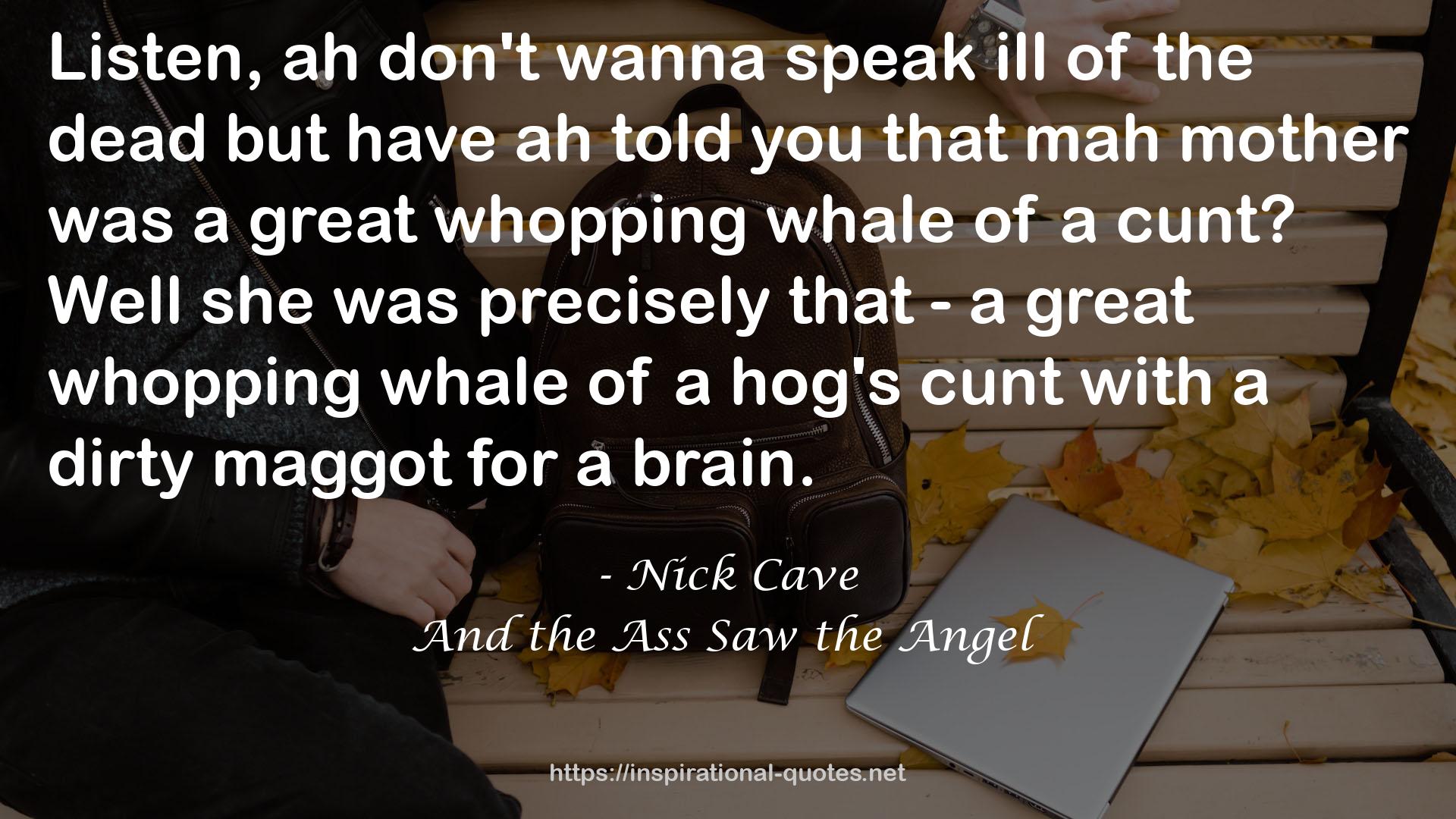And the Ass Saw the Angel QUOTES