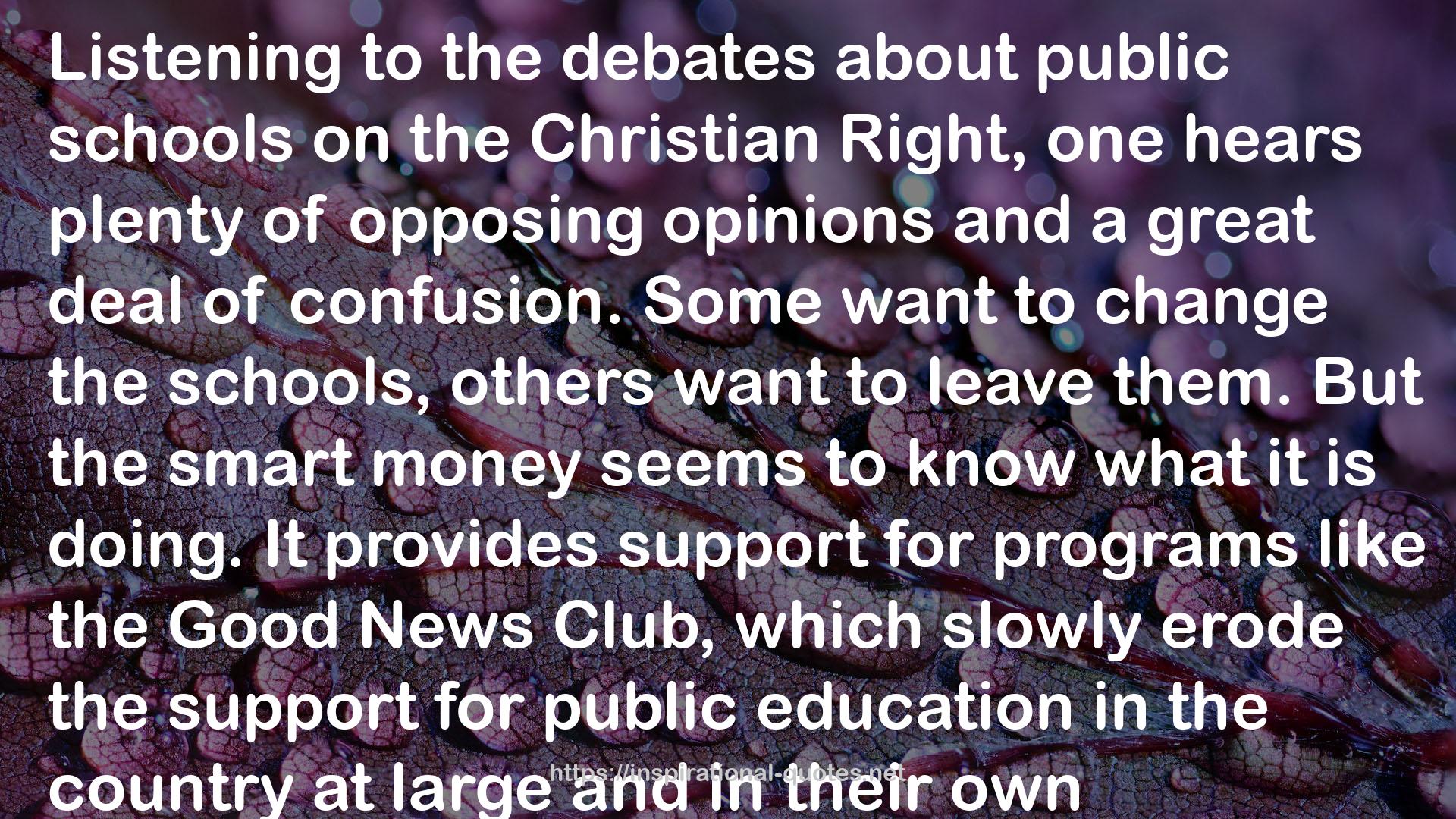 The Good News Club: The Christian Right's Stealth Assault on America's Children QUOTES
