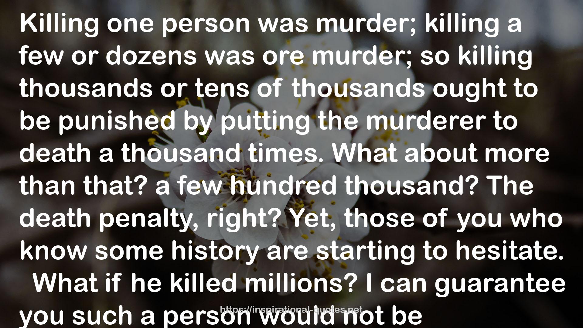 the murderer  QUOTES