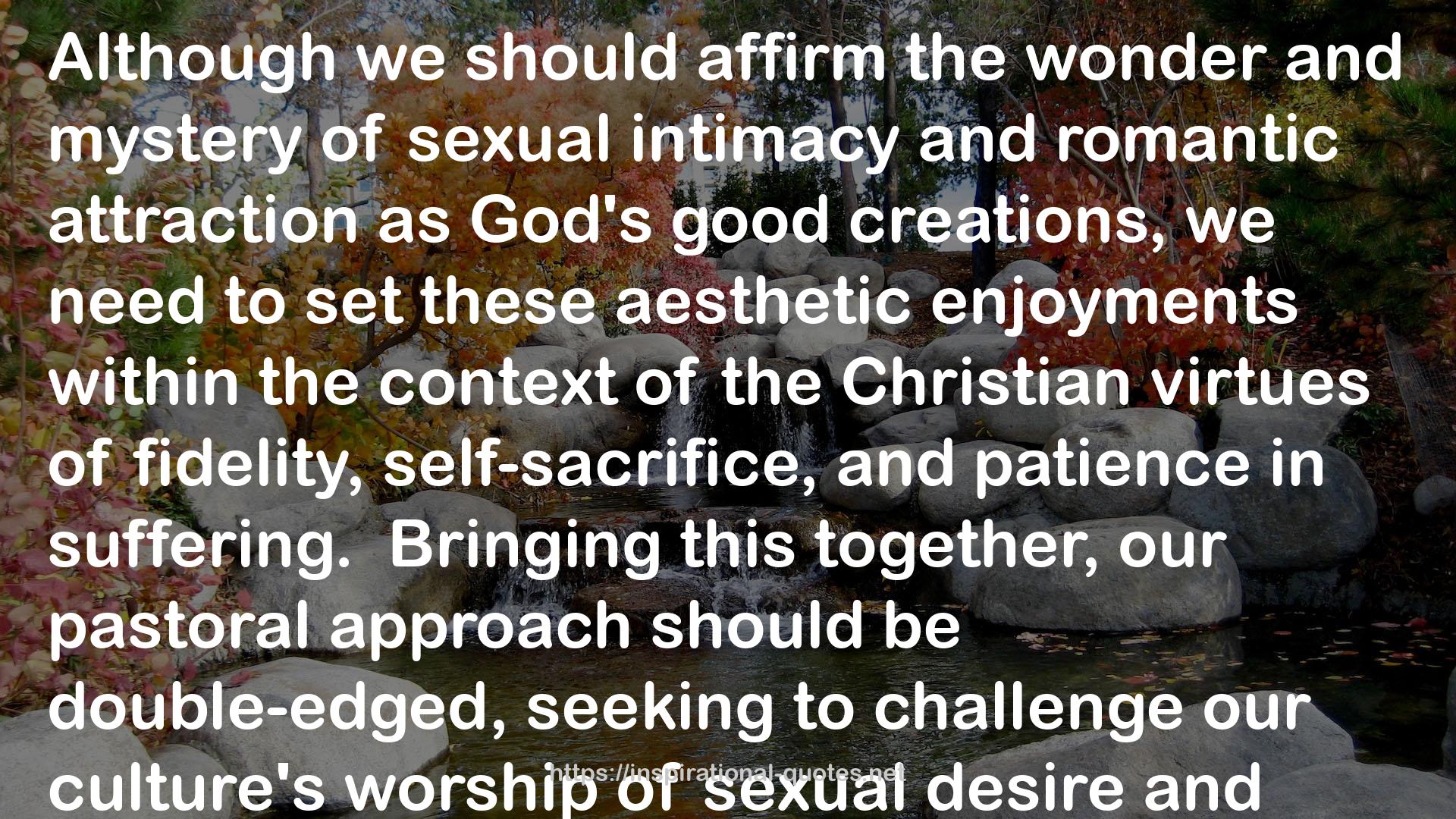 Divine Sex: A Compelling Vision for Christian Relationships in a Hypersexualized Age QUOTES