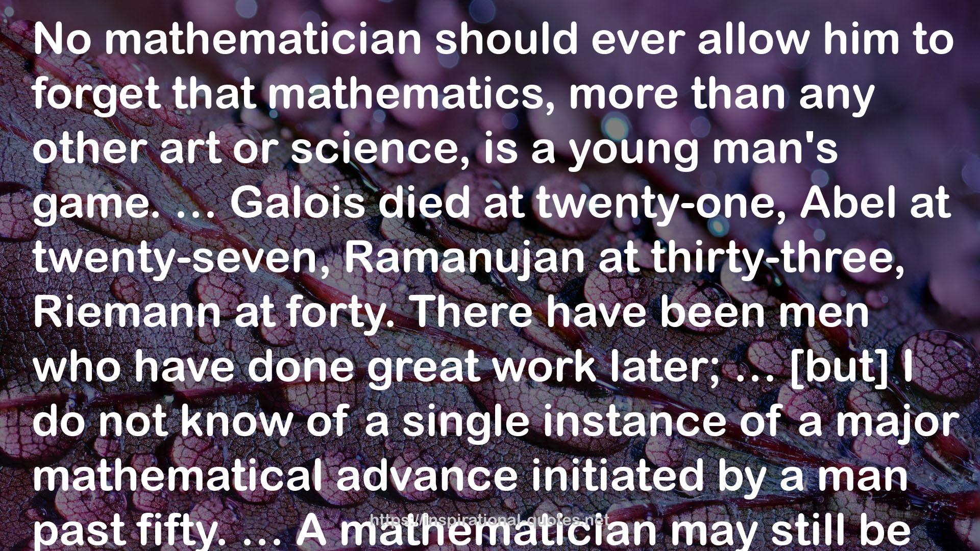 Riemann  QUOTES