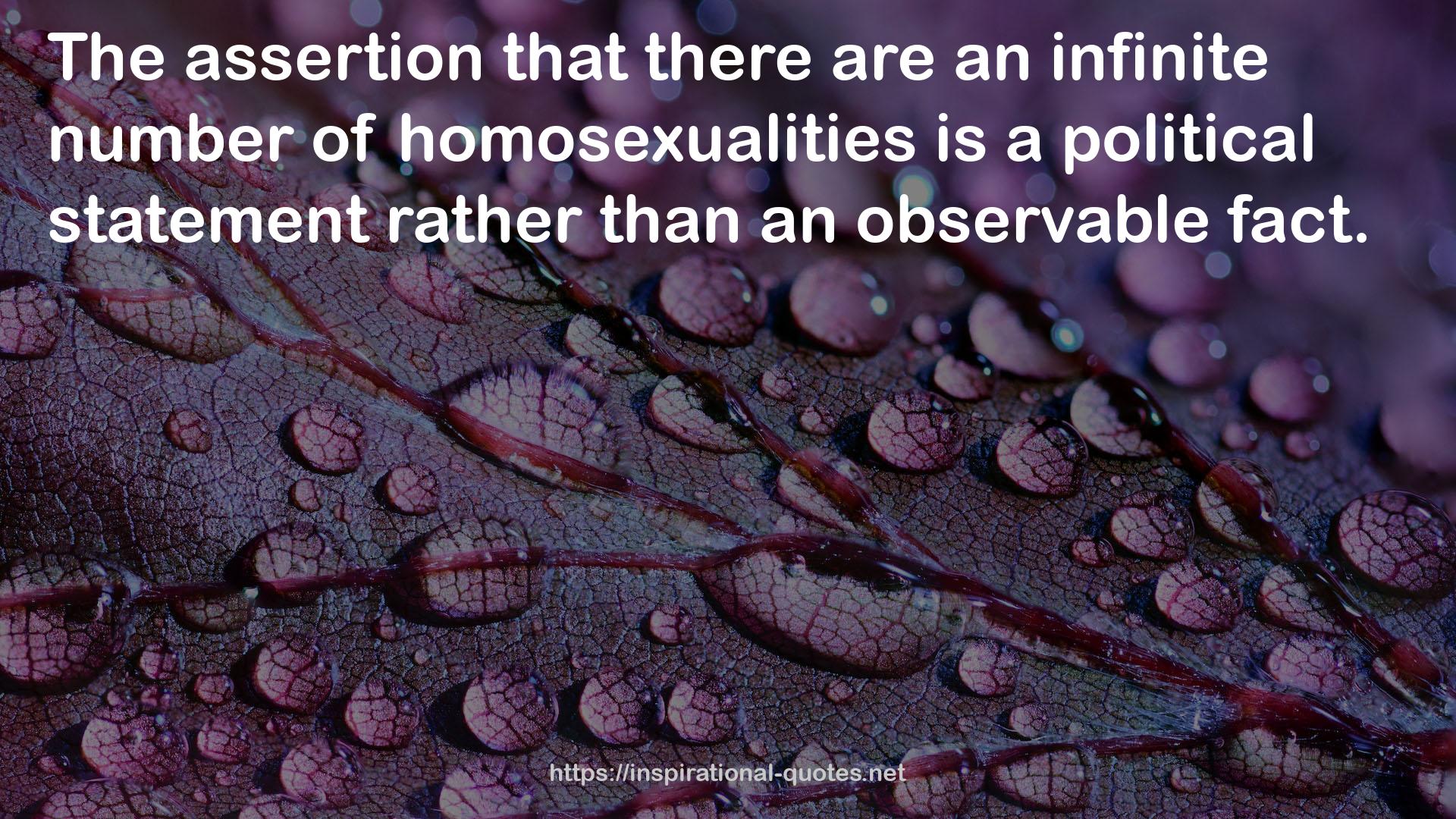 homosexualities  QUOTES