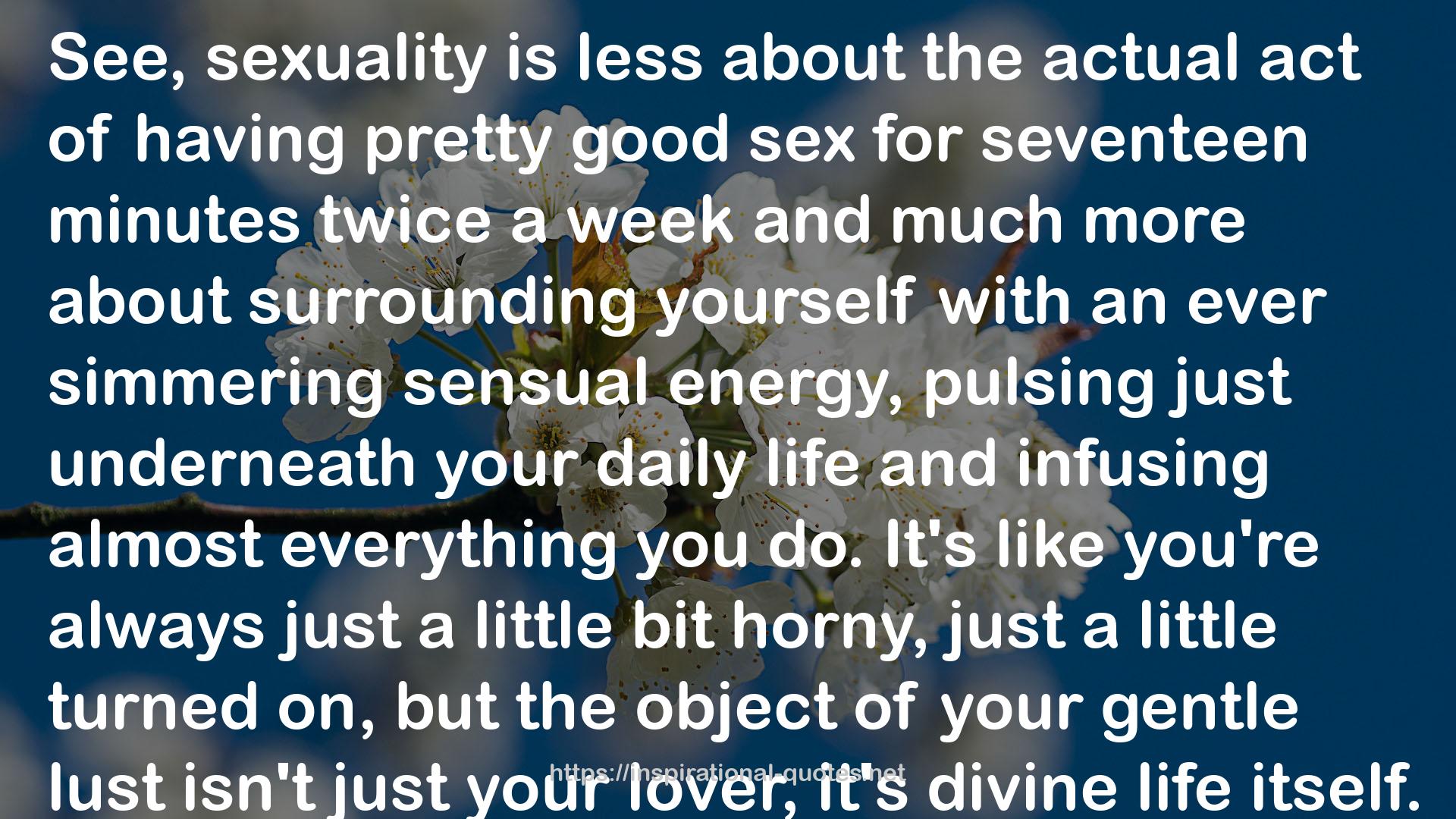 pretty good sex  QUOTES