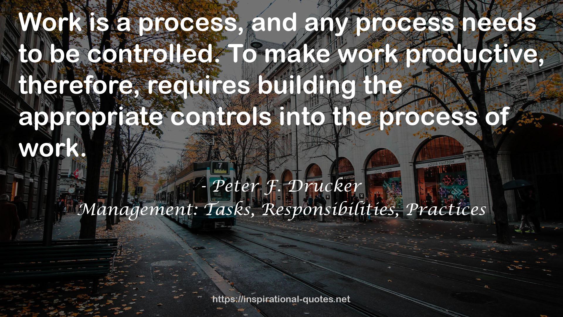 Management: Tasks, Responsibilities, Practices QUOTES