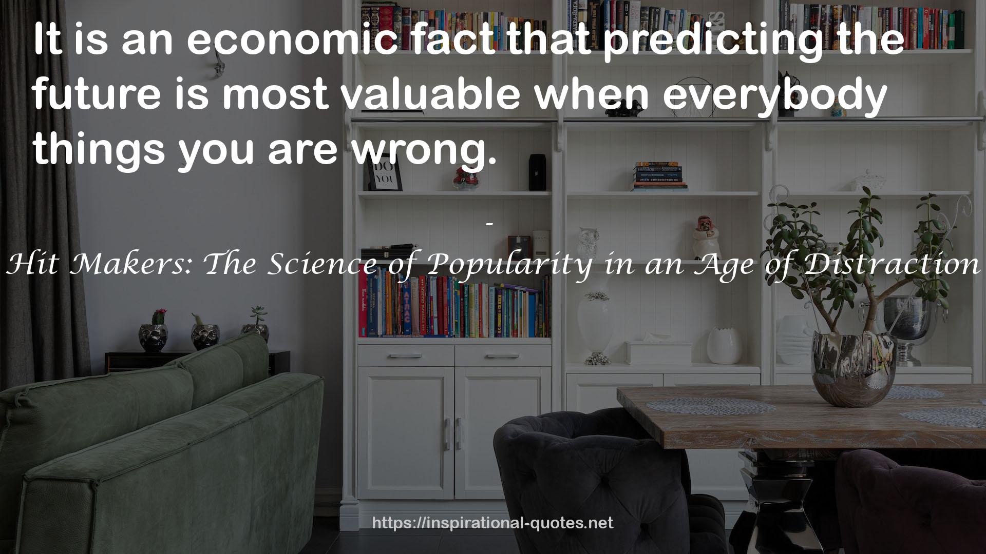 an economic fact  QUOTES