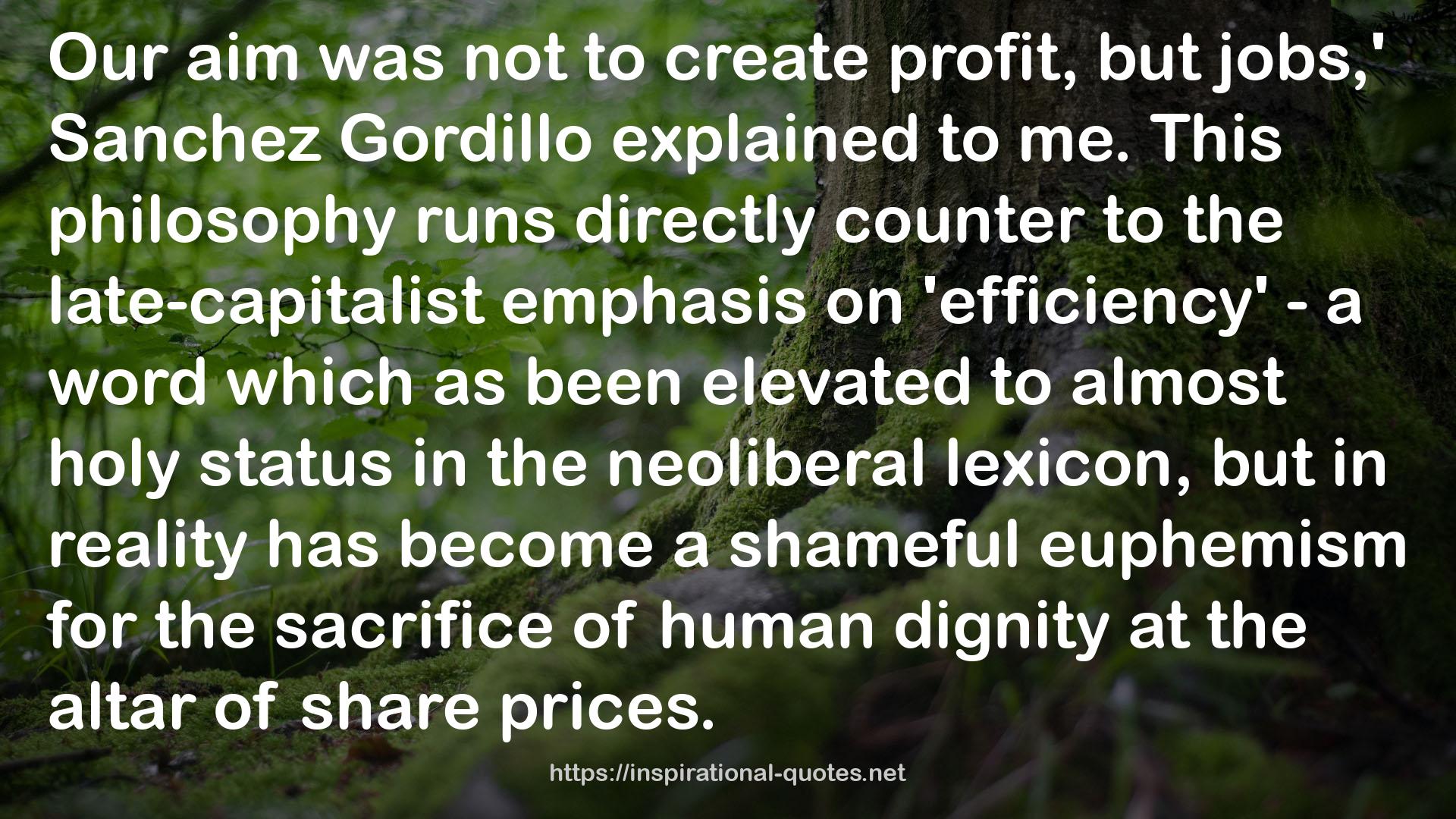 Sanchez Gordillo  QUOTES