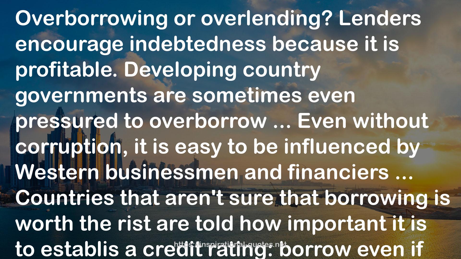 overborrow  QUOTES