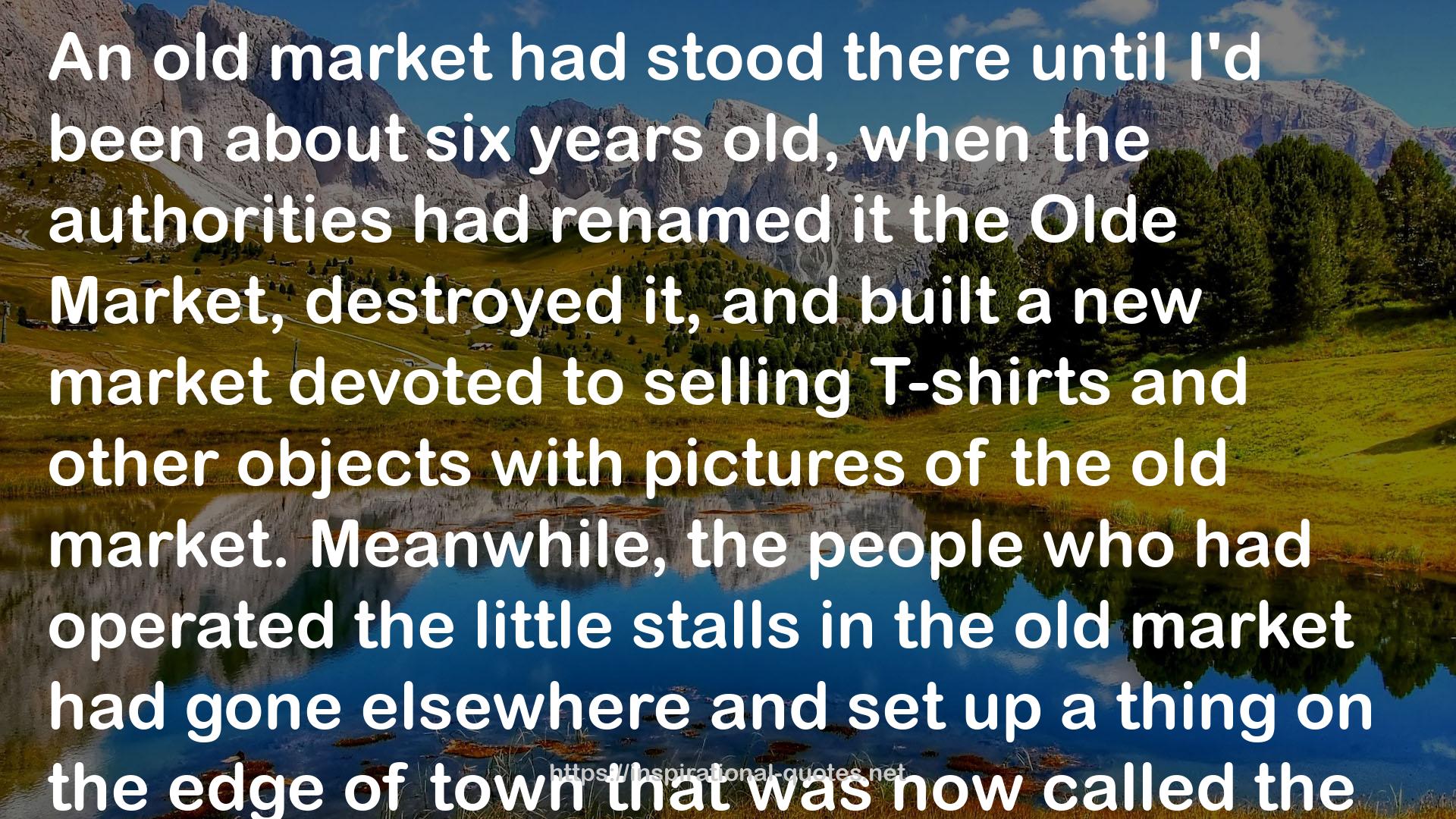a new market  QUOTES