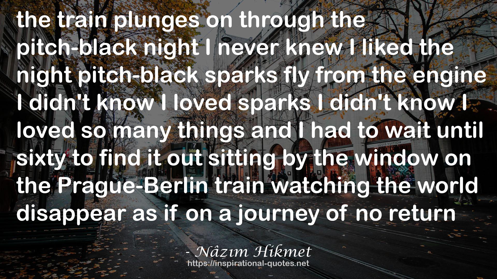 the Prague-Berlin train  QUOTES