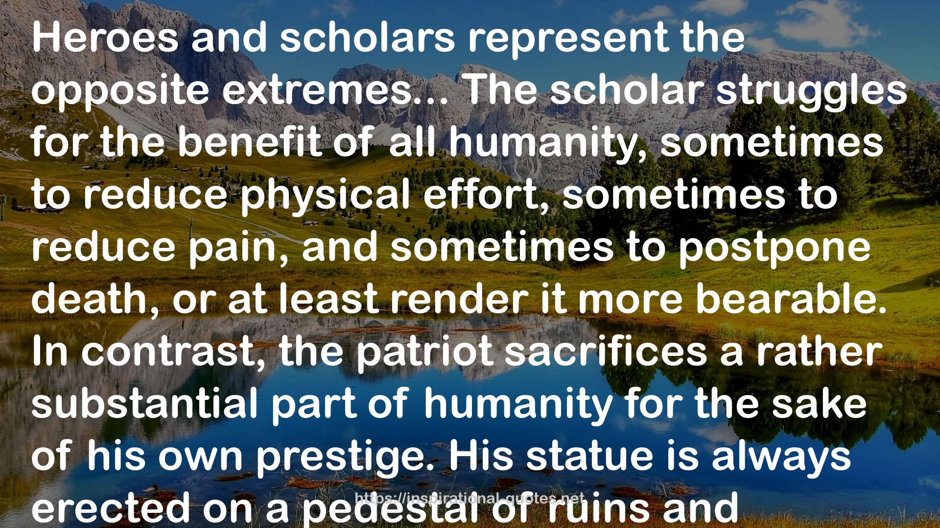 The scholar  QUOTES