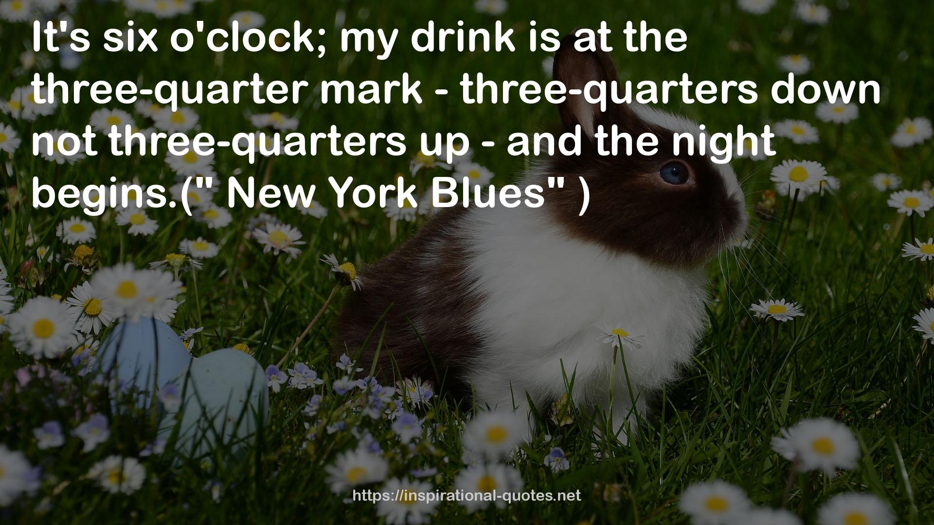 the three-quarter mark - three-quarters  QUOTES