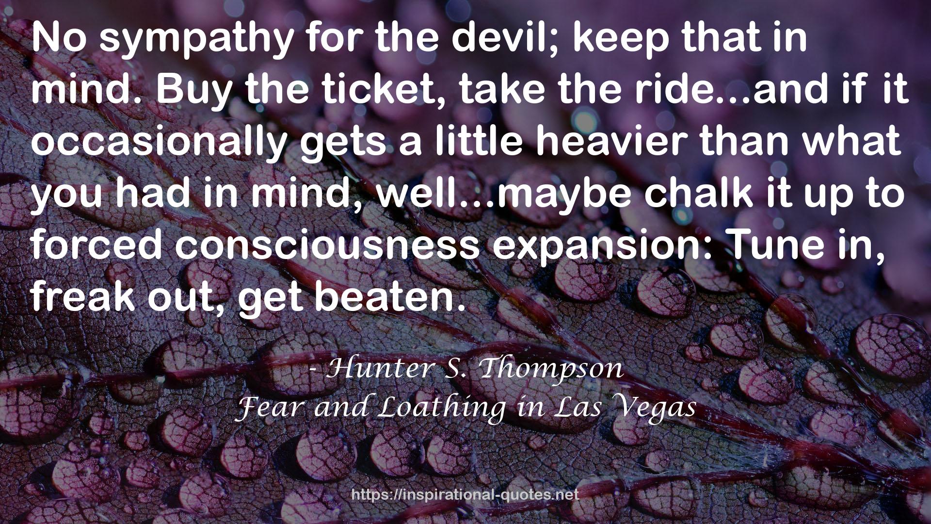 Fear and Loathing in Las Vegas QUOTES