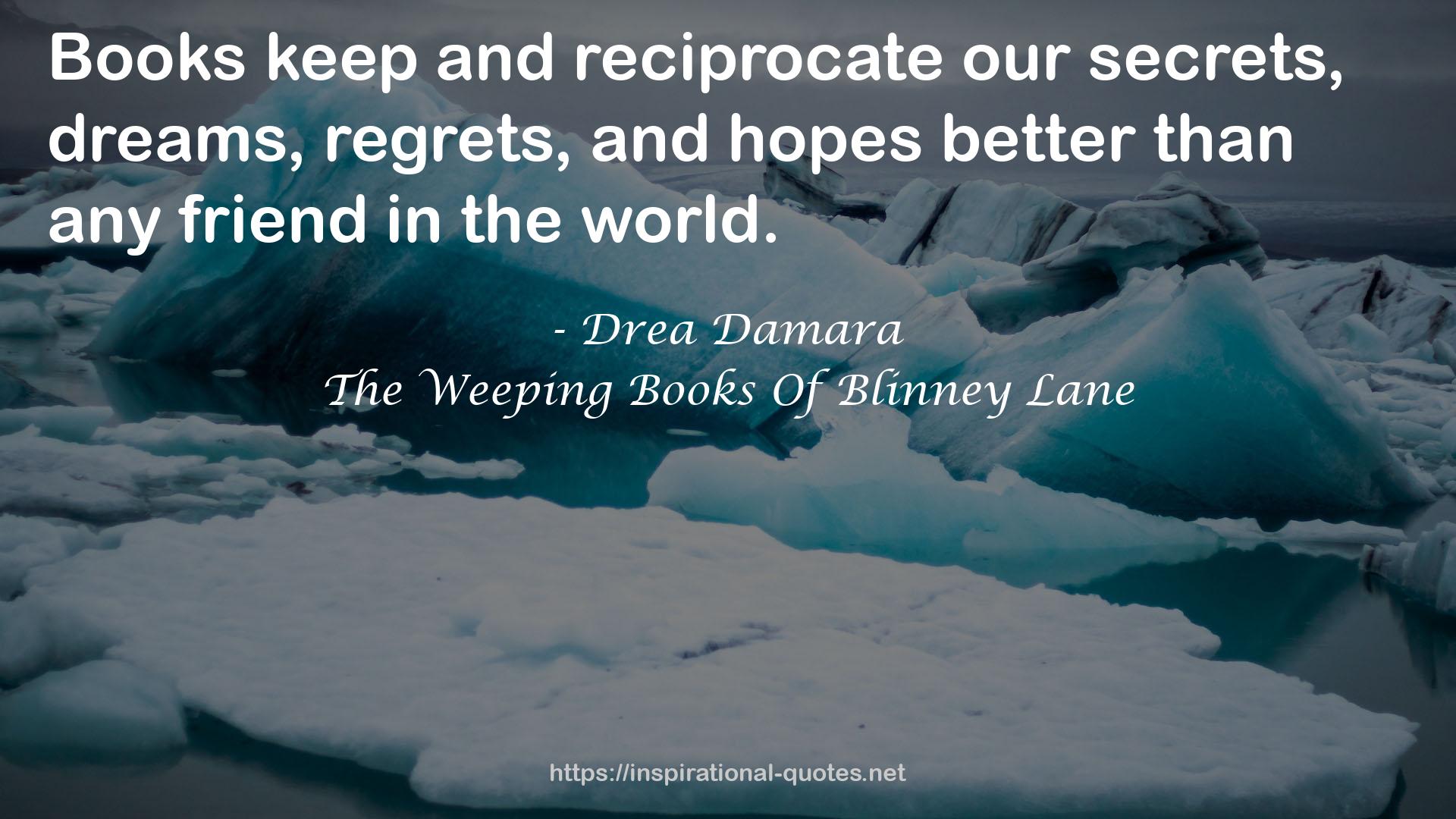 The Weeping Books Of Blinney Lane QUOTES