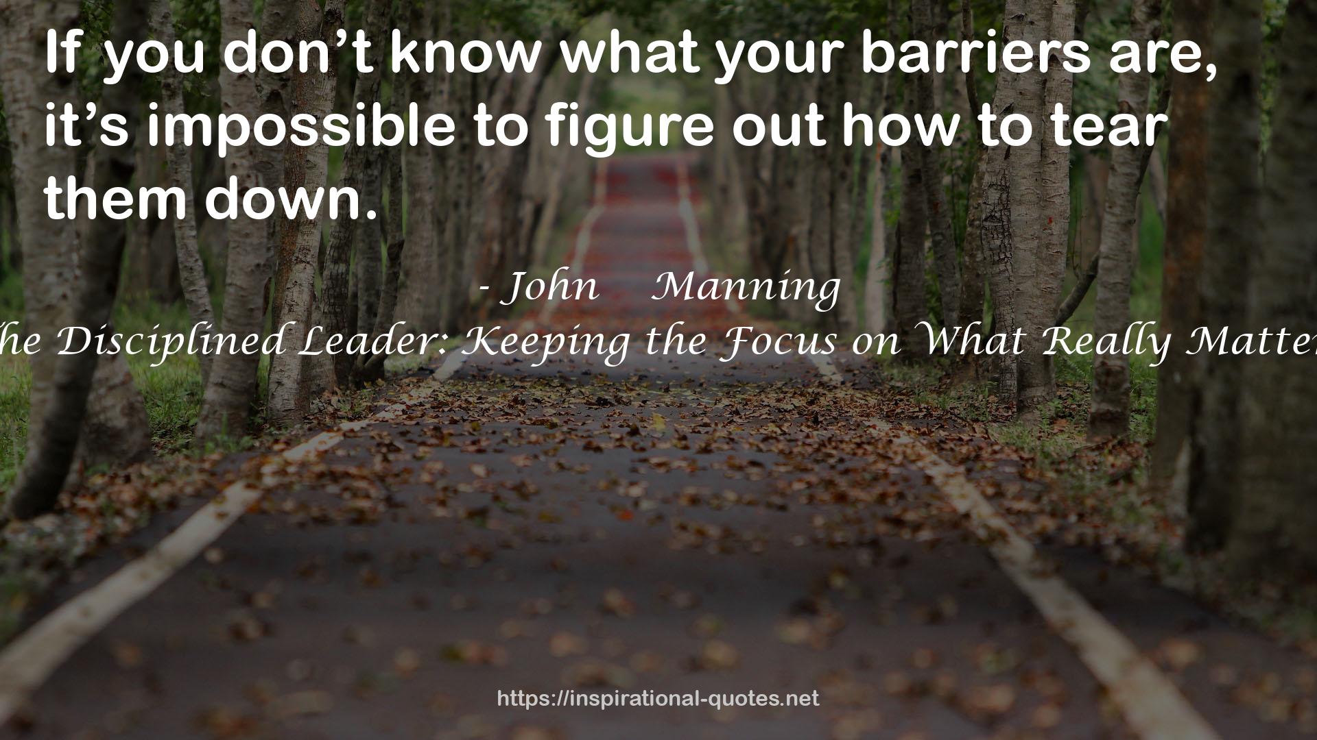 your barriers  QUOTES