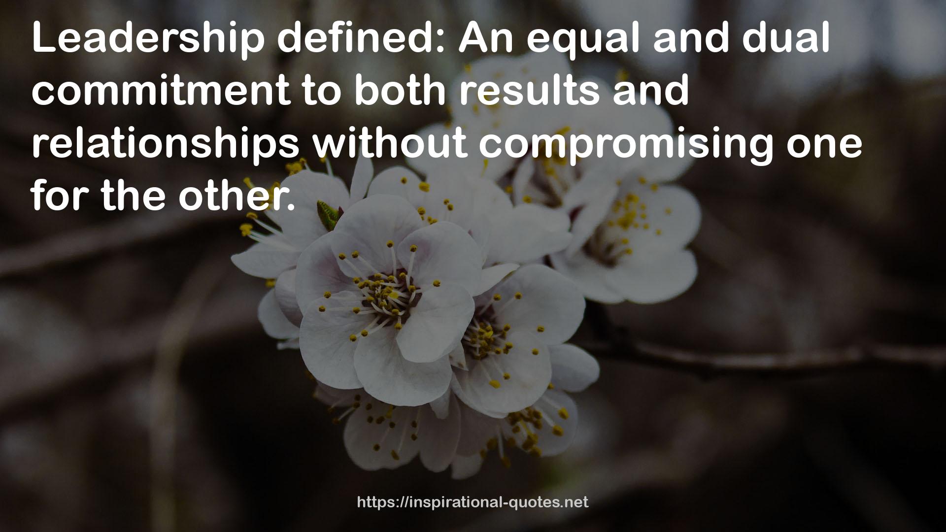 An equal and dual commitment  QUOTES