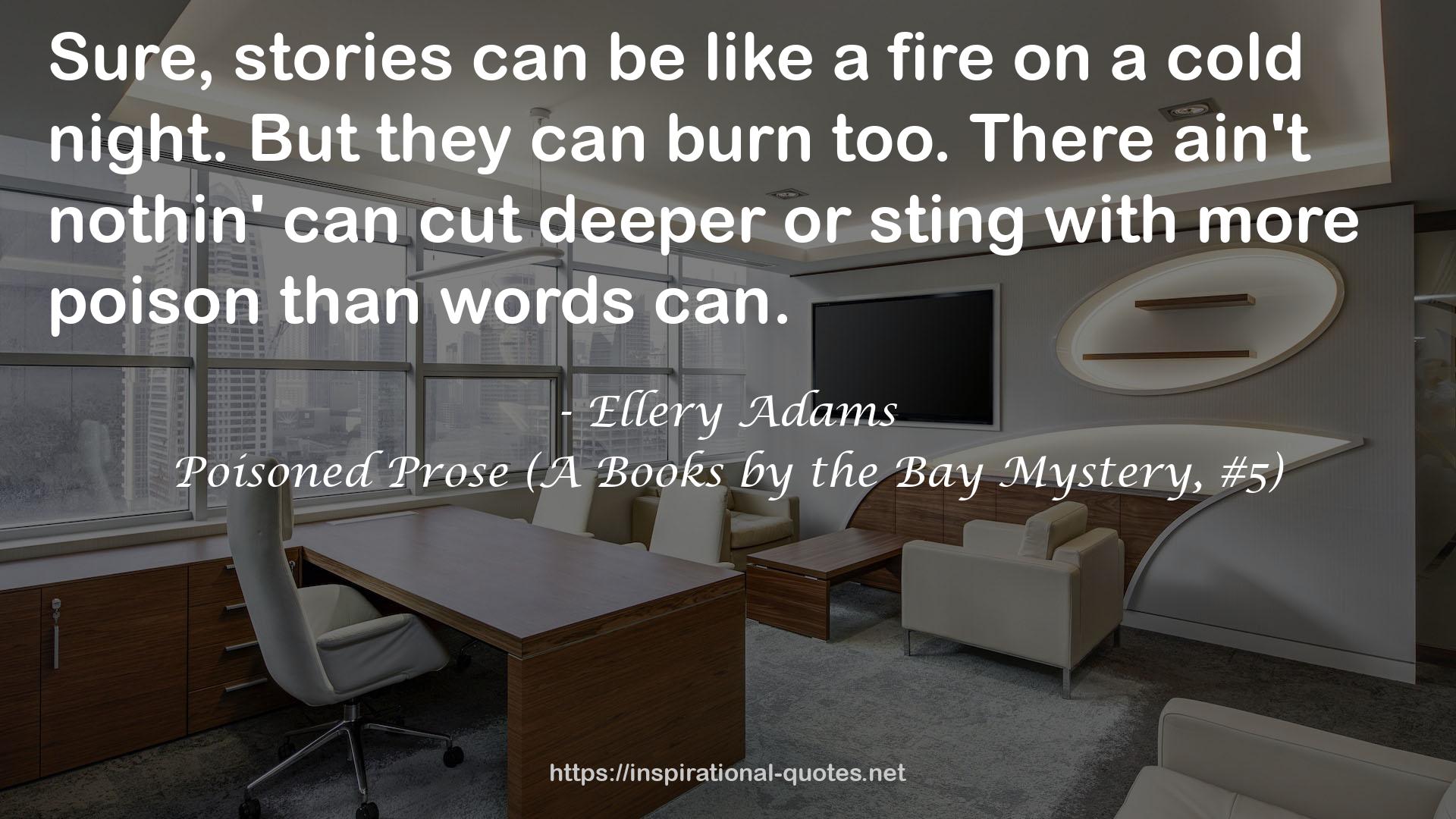Poisoned Prose (A Books by the Bay Mystery, #5) QUOTES