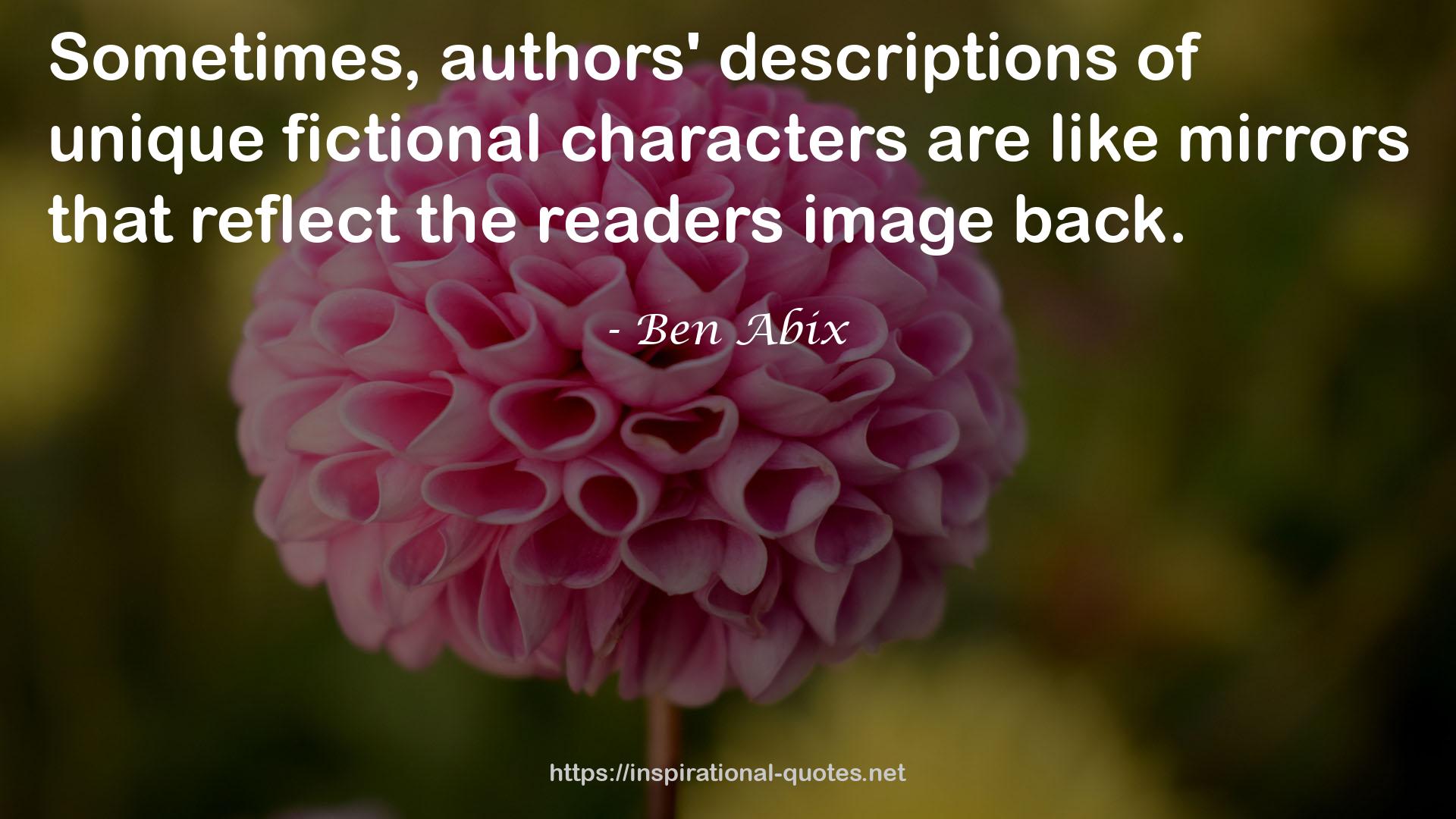 authors' descriptions  QUOTES