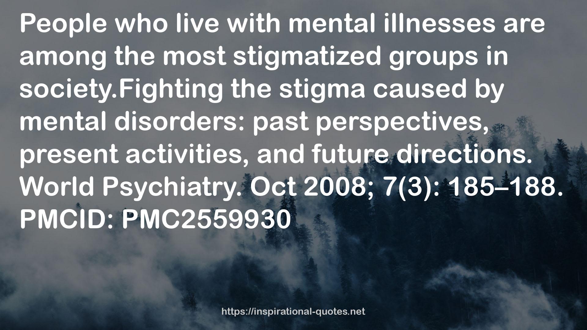 the most stigmatized groups  QUOTES