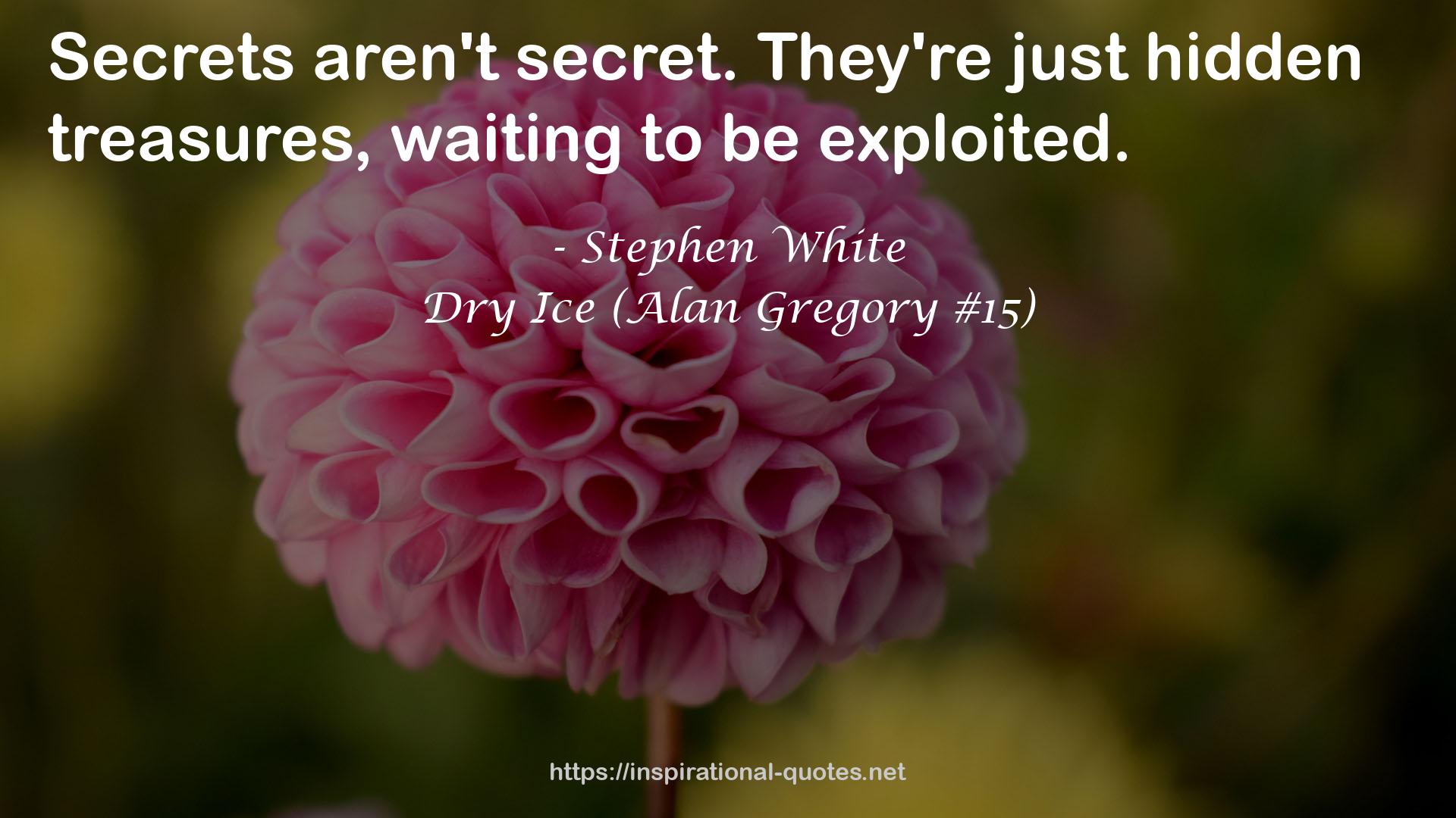 Dry Ice (Alan Gregory #15) QUOTES