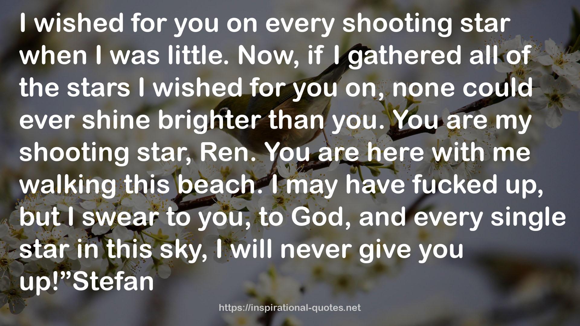 every shooting star  QUOTES