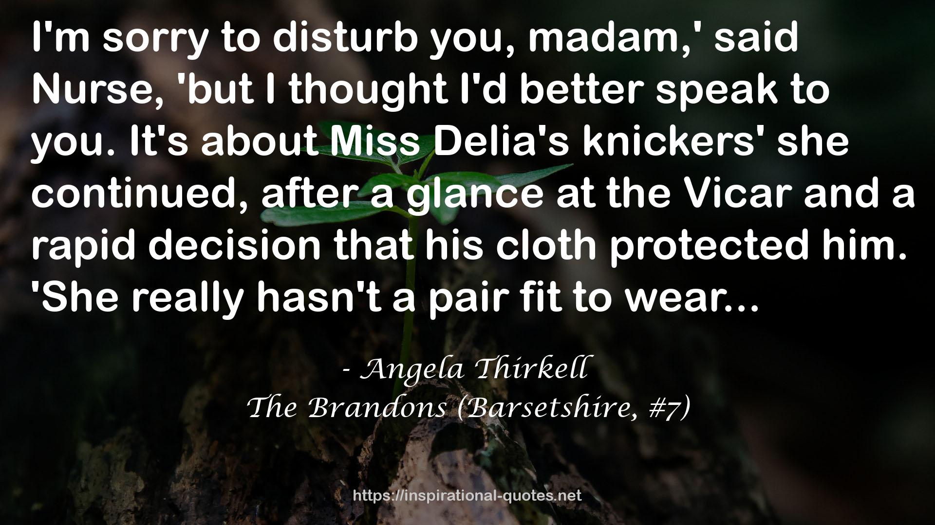 The Brandons (Barsetshire, #7) QUOTES