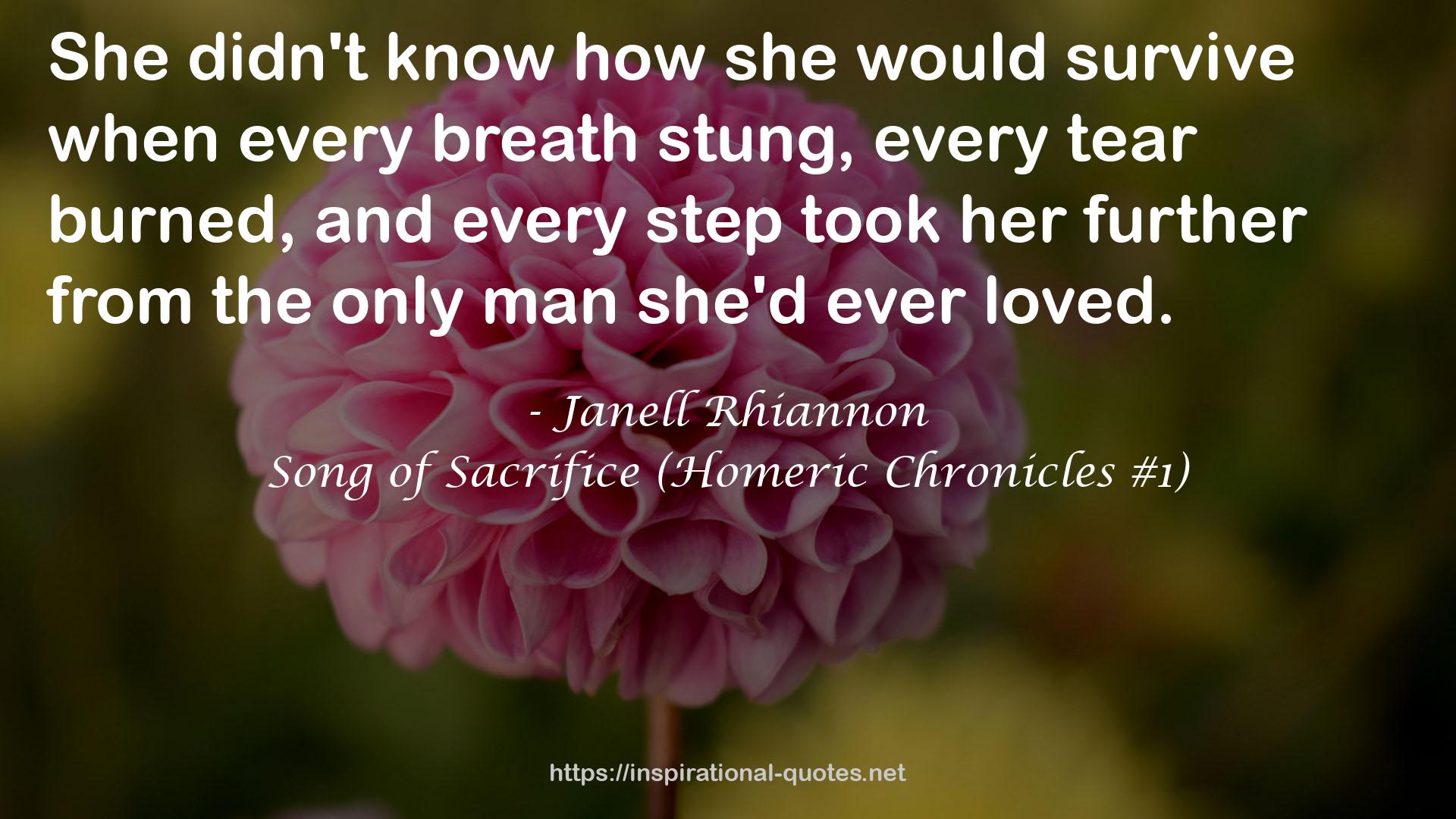 Song of Sacrifice (Homeric Chronicles #1) QUOTES