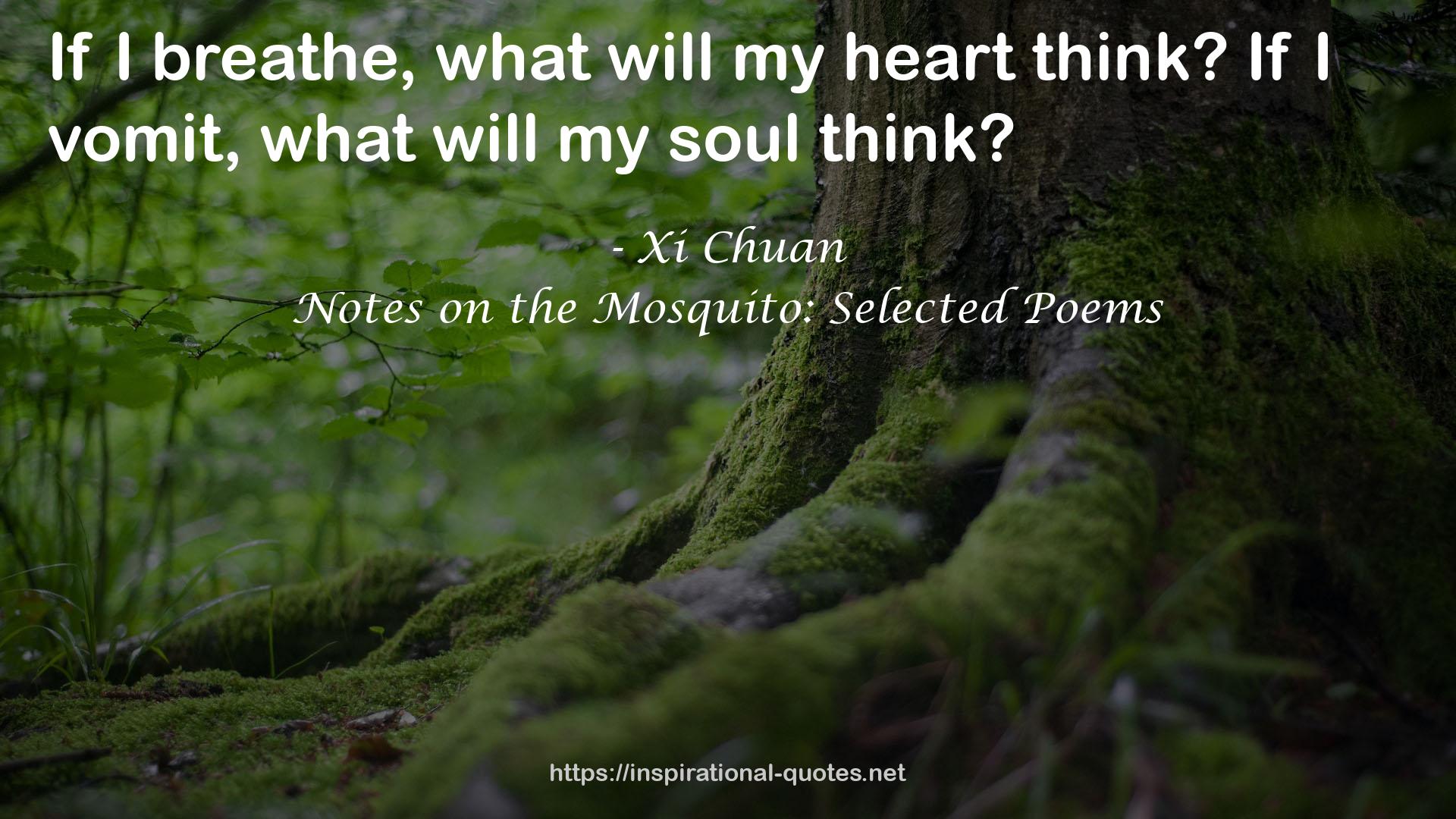 Notes on the Mosquito: Selected Poems QUOTES