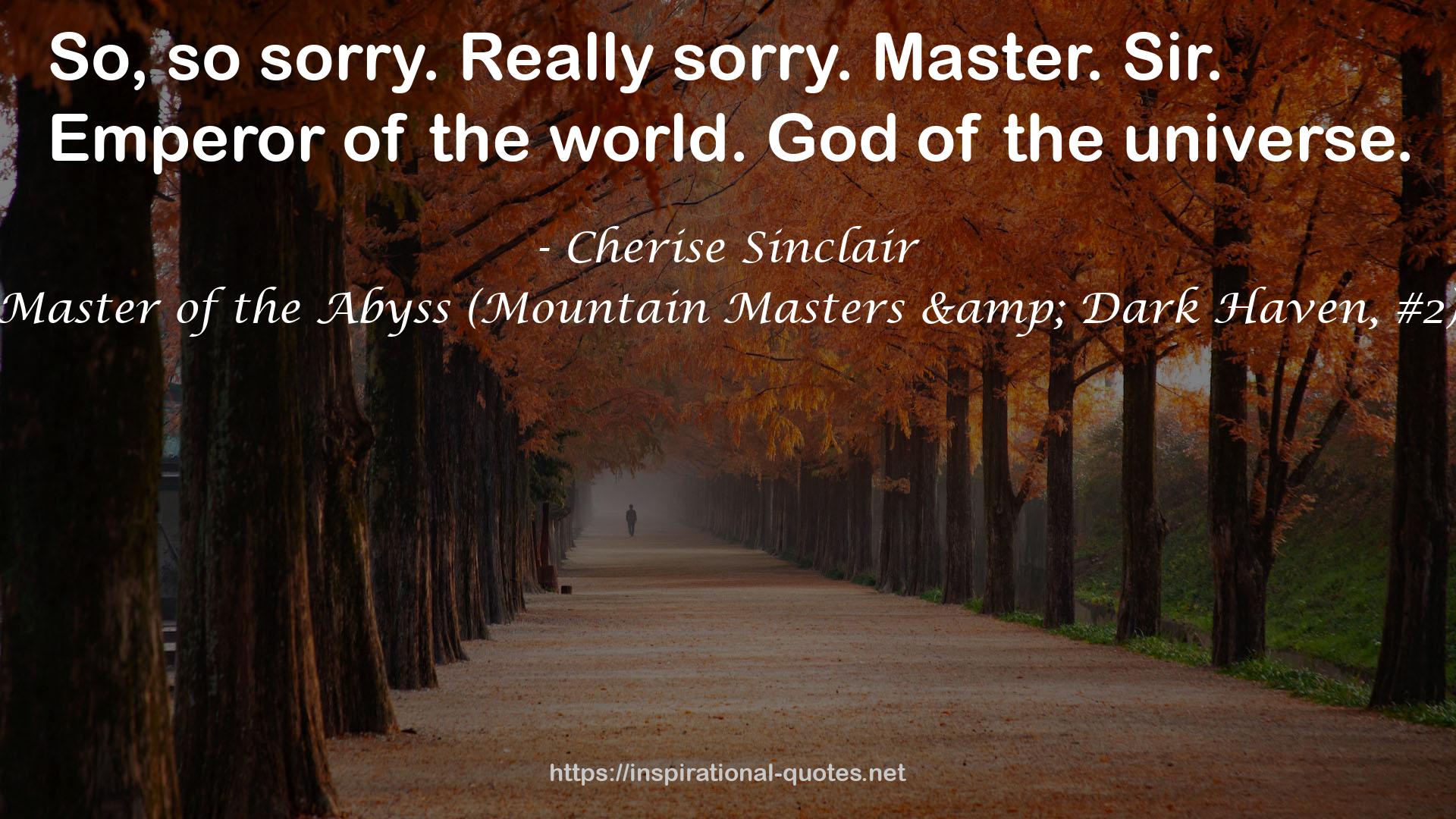 Master of the Abyss (Mountain Masters & Dark Haven, #2) QUOTES